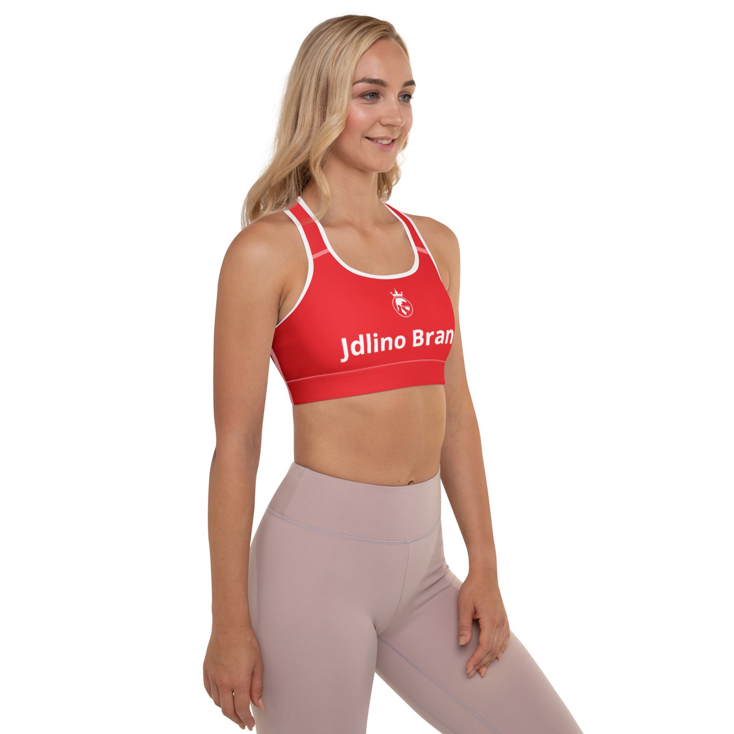 JdLino Brand R/W Padded Sports Bra