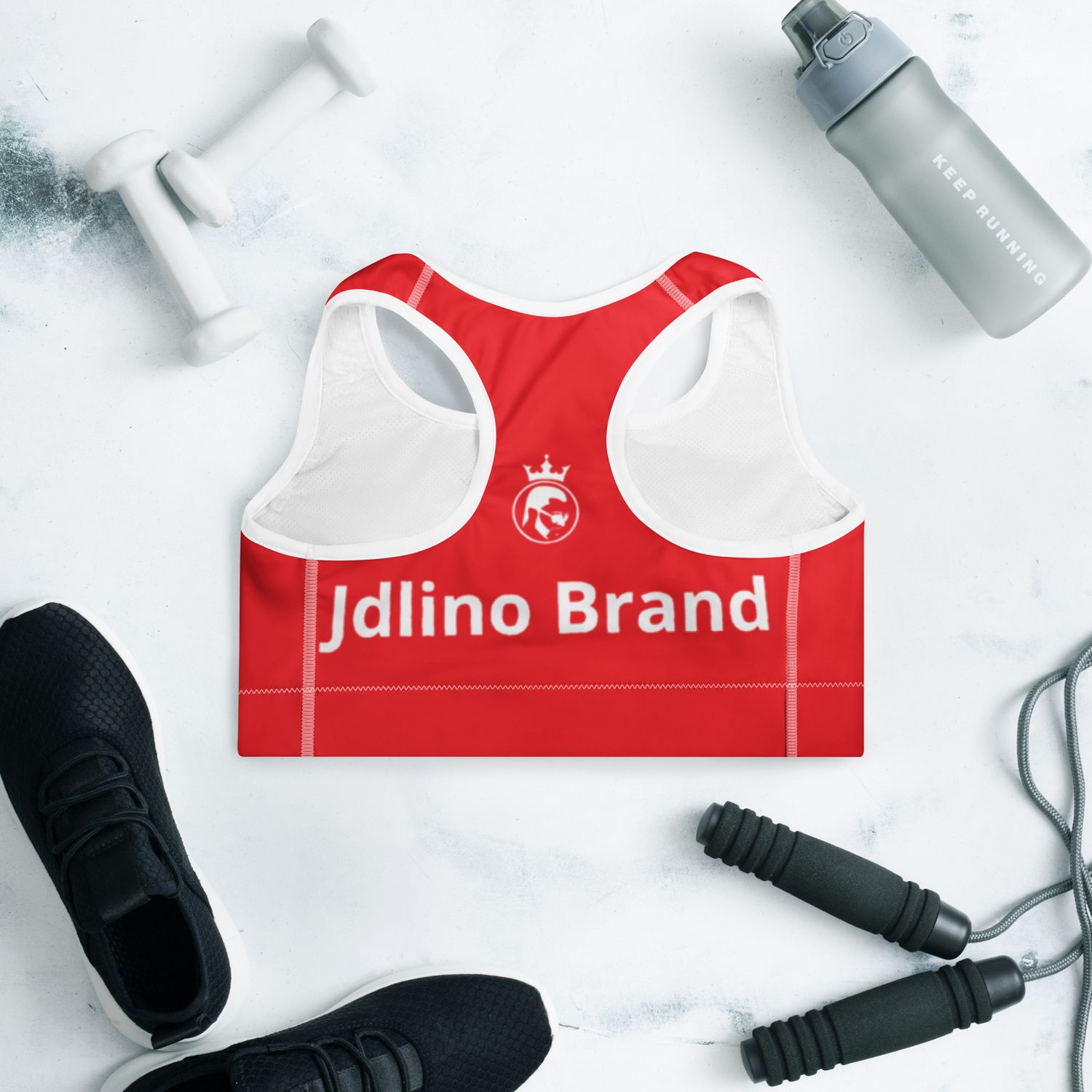 JdLino Brand R/W Padded Sports Bra