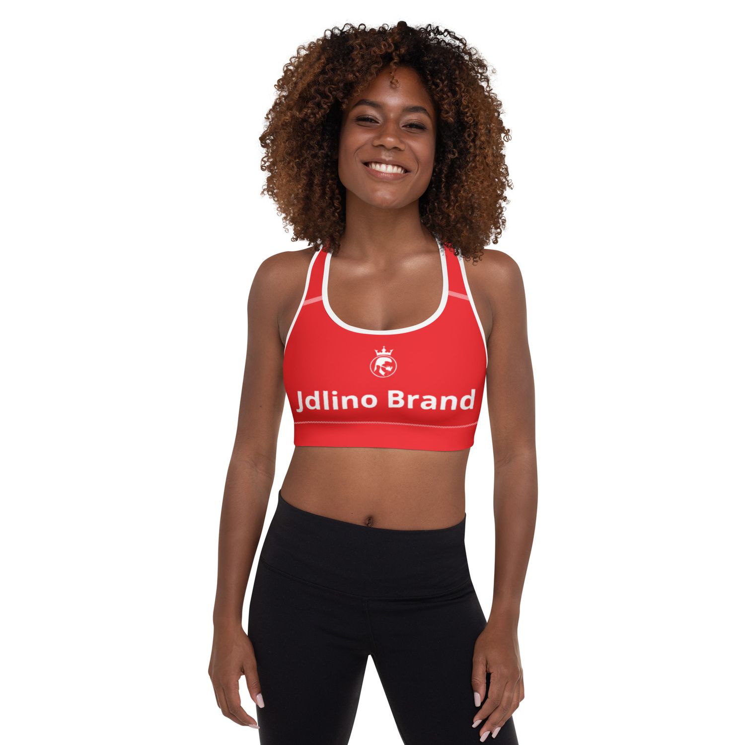 JdLino Brand R/W Padded Sports Bra