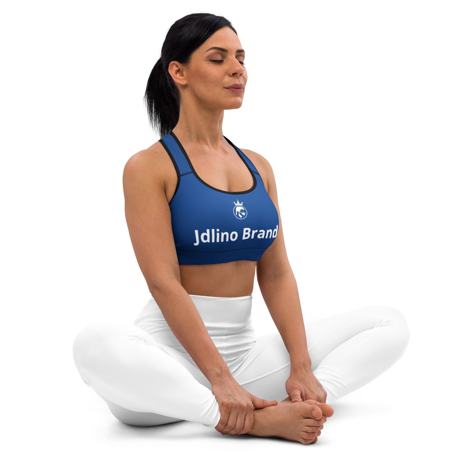 JdLino Brand B/W Padded Sports Bra