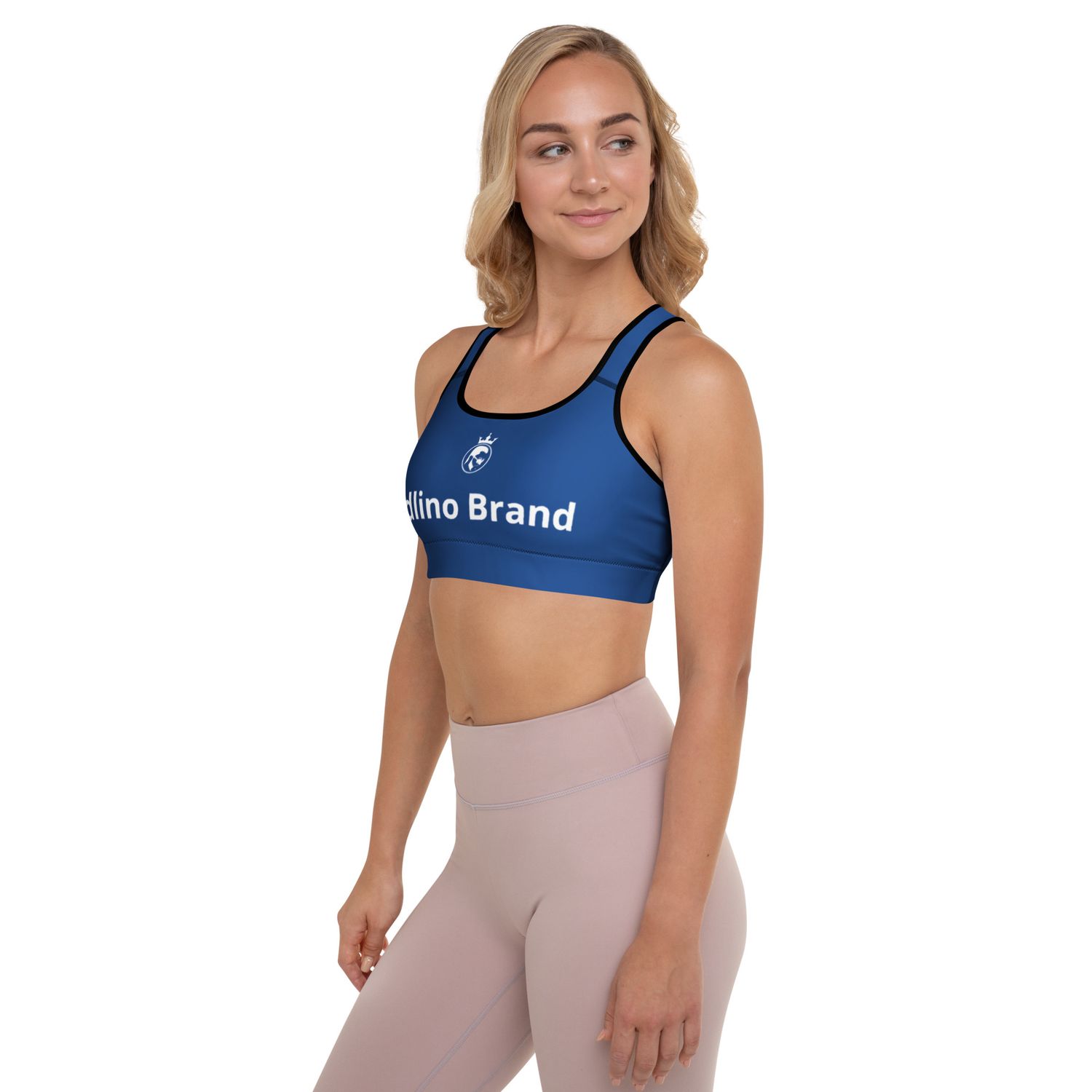 JdLino Brand B/W Padded Sports Bra