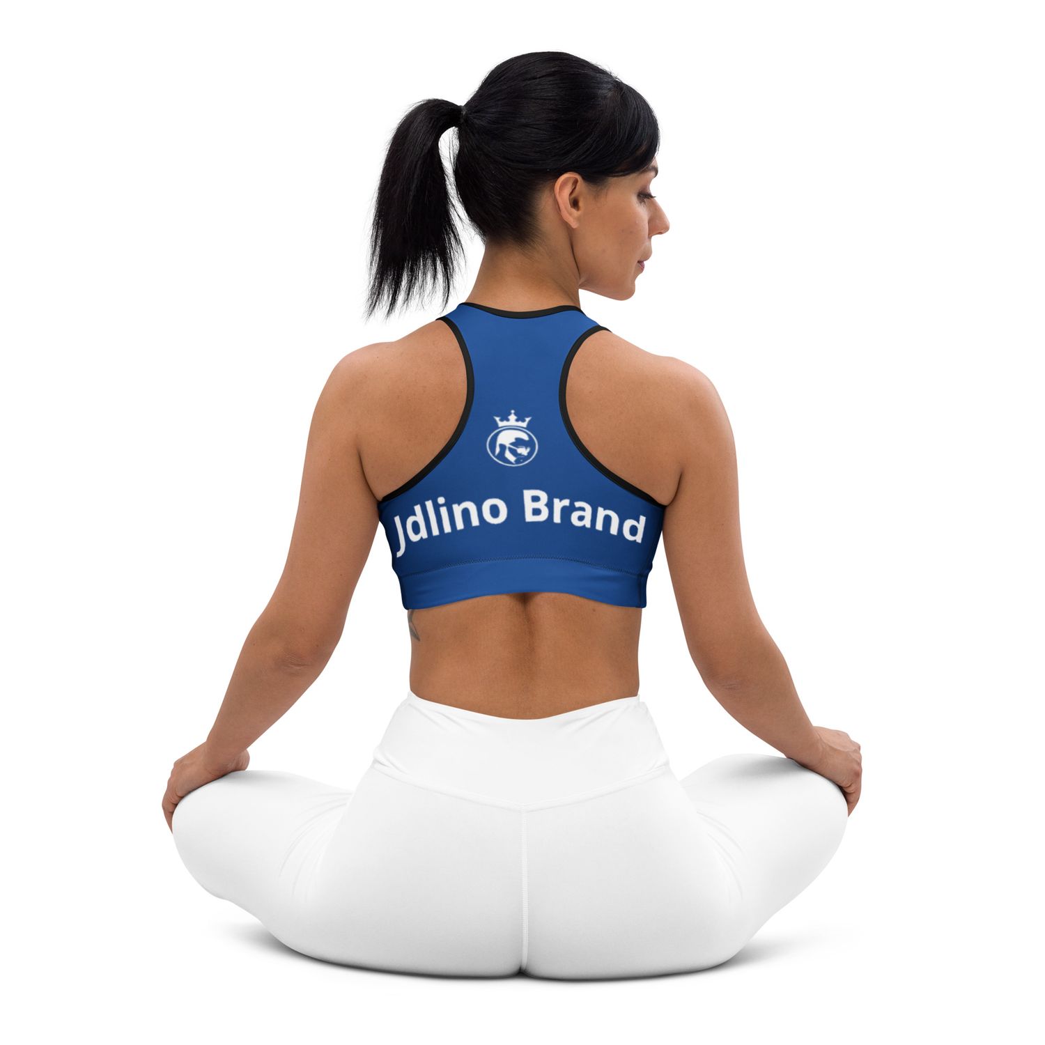 JdLino Brand B/W Padded Sports Bra