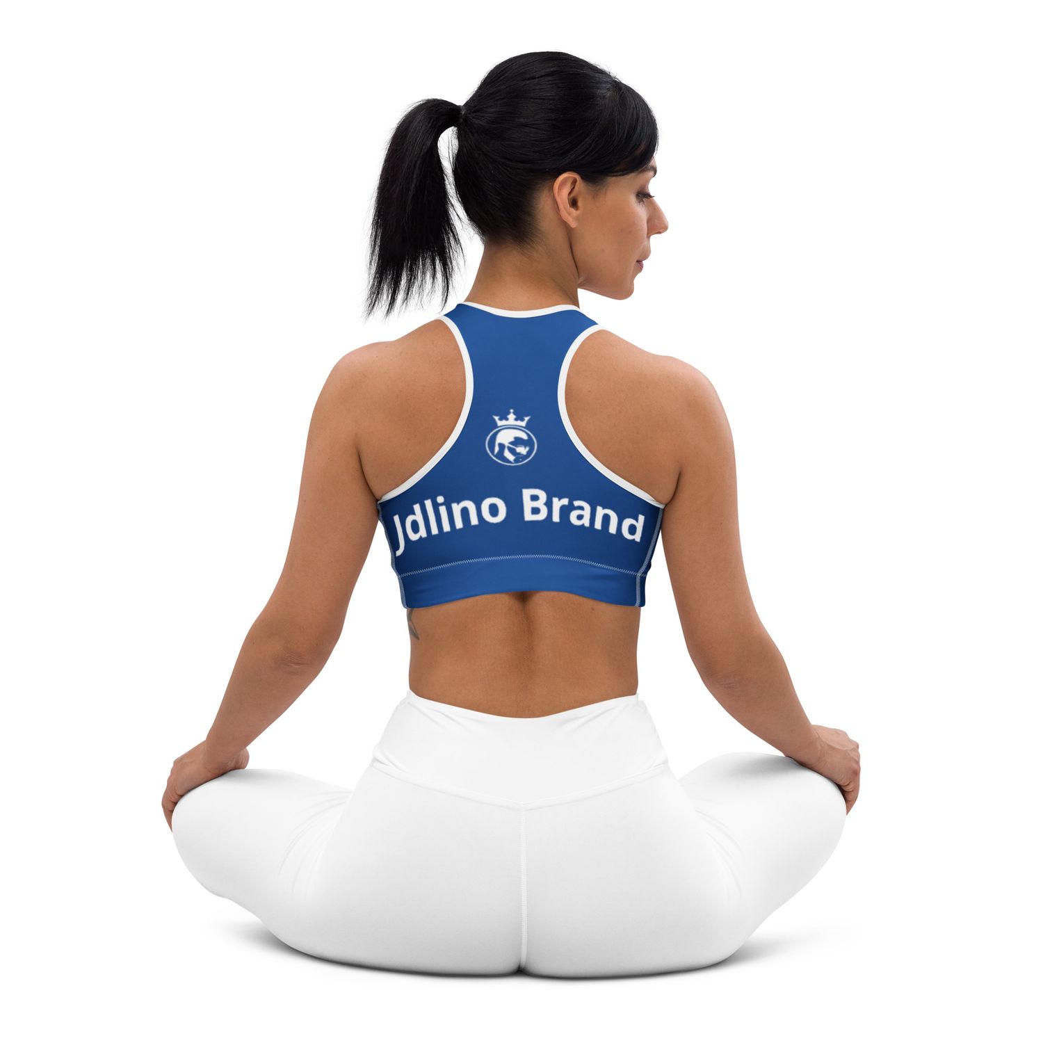 JdLino Brand B/W Padded Sports Bra