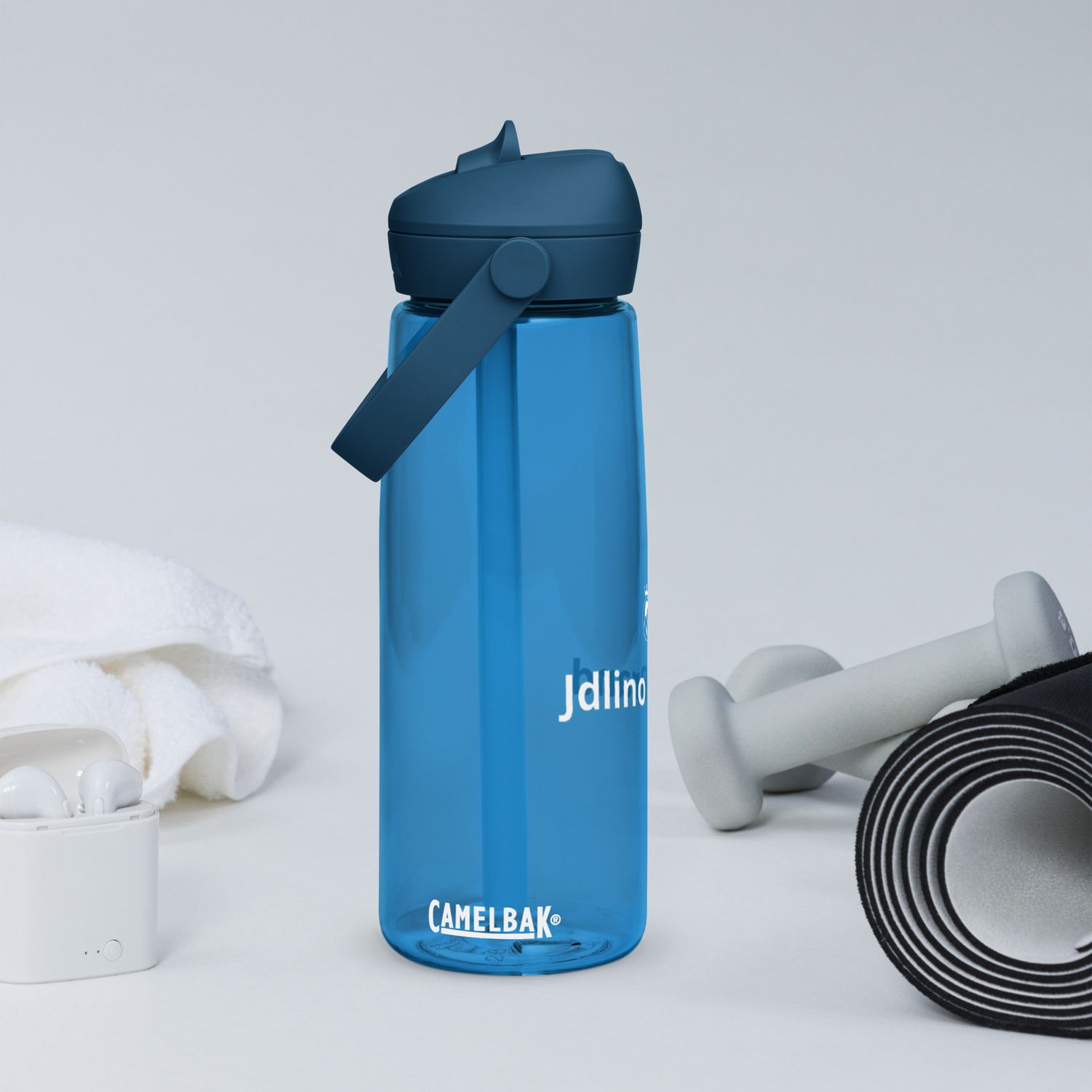 JdLino Brand Flip straw water bottle