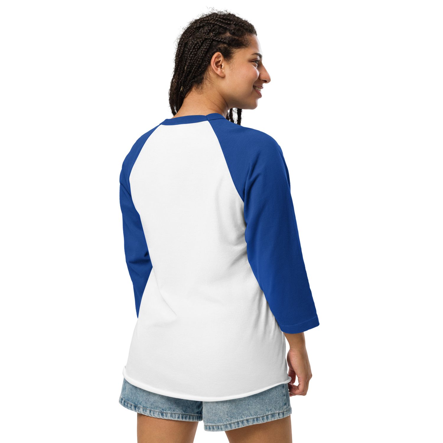 JdLino Brand B/W 3/4 sleeve raglan shirt