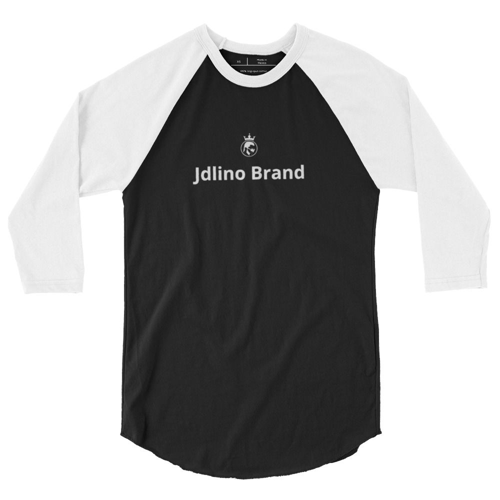 JdLino Brand B/W 3/4 sleeve raglan shirt