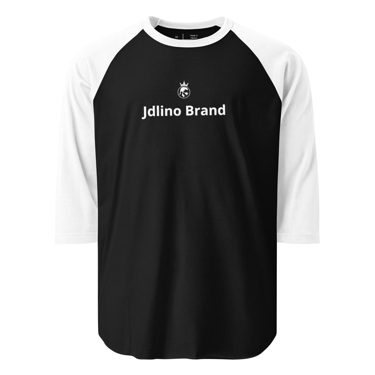 JdLino Brand B/W 3/4 sleeve raglan shirt