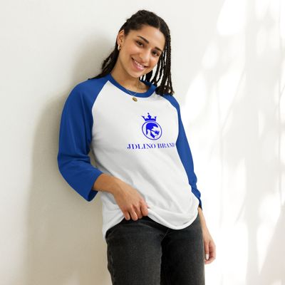 JdLino Brand B/W 3/4 sleeve raglan shirt