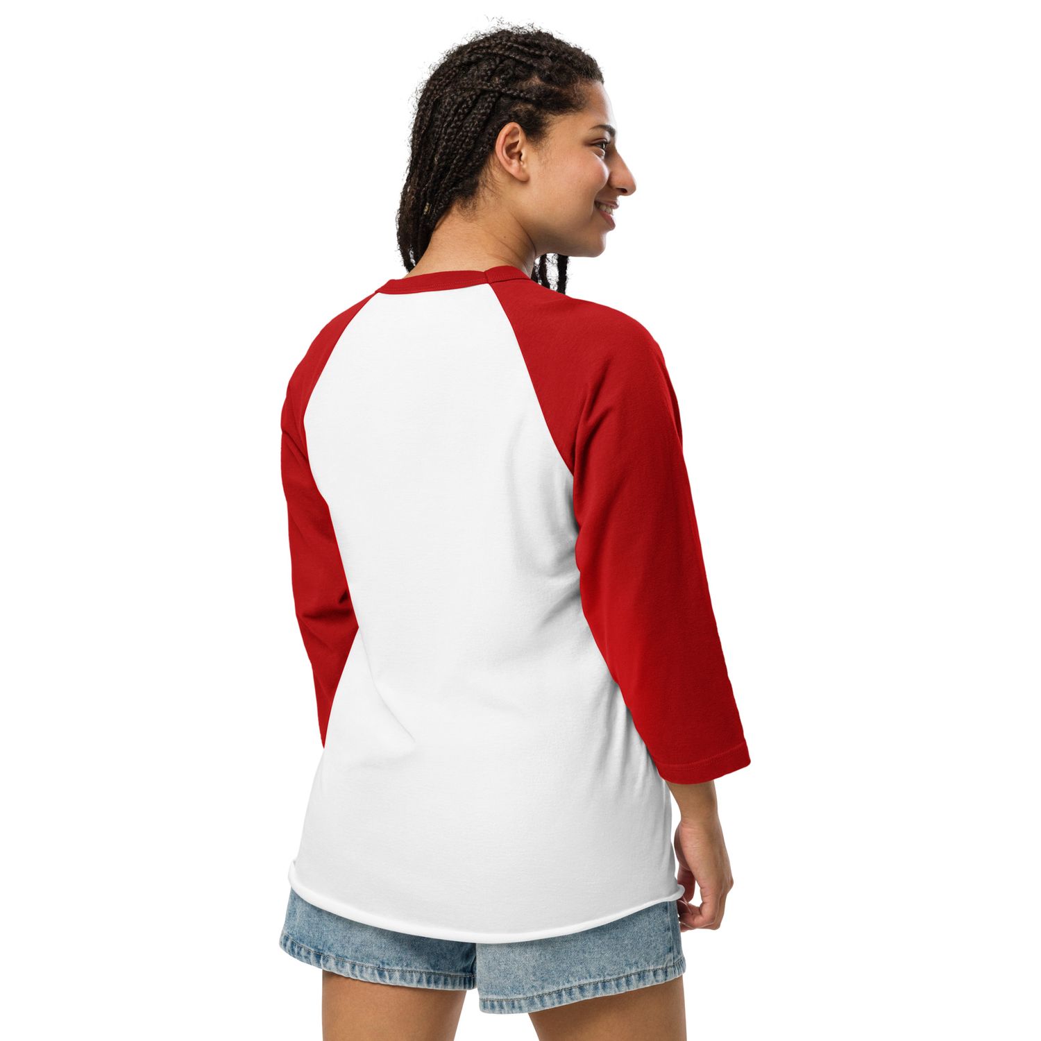 JdLino Brand R/W 3/4 sleeve raglan shirt