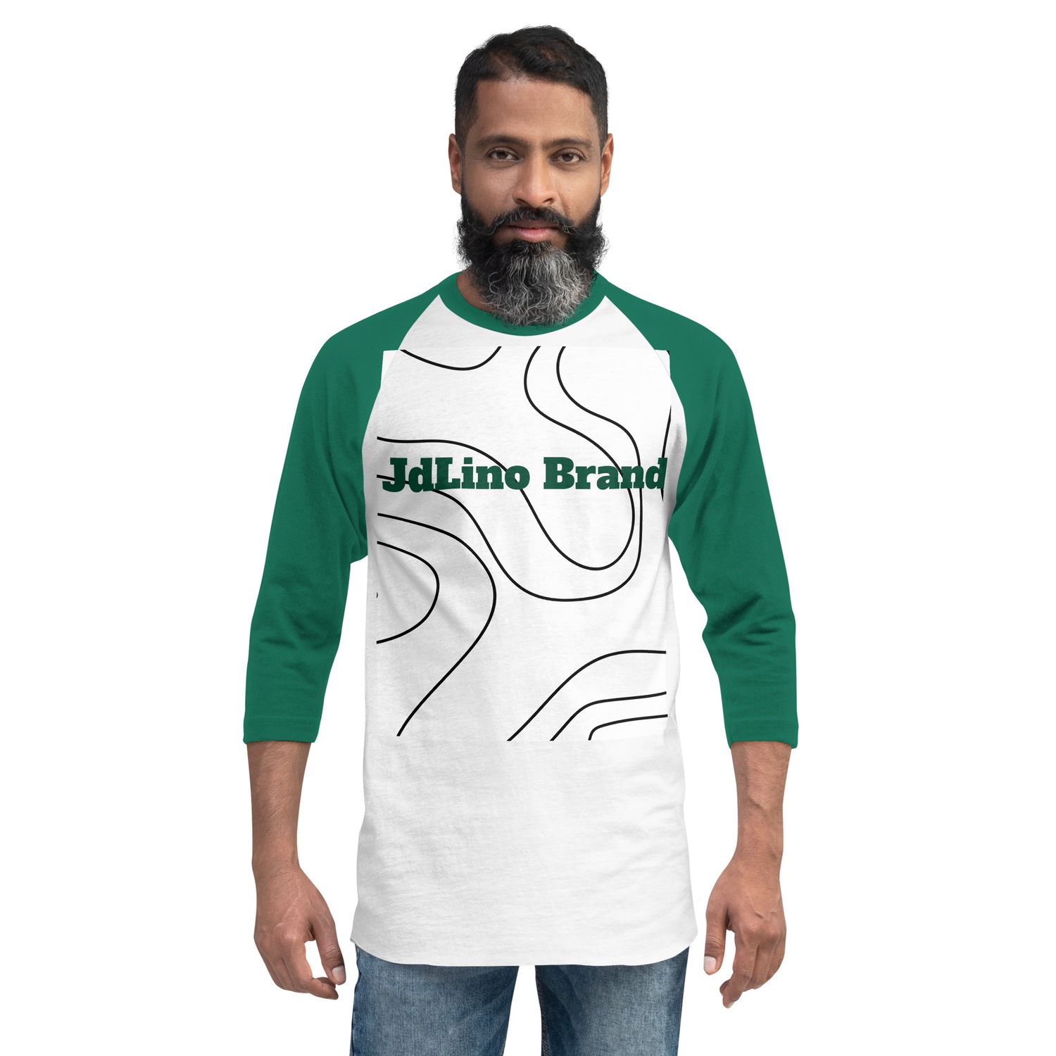 JdLino Brand G/W 3/4 sleeve raglan shirt