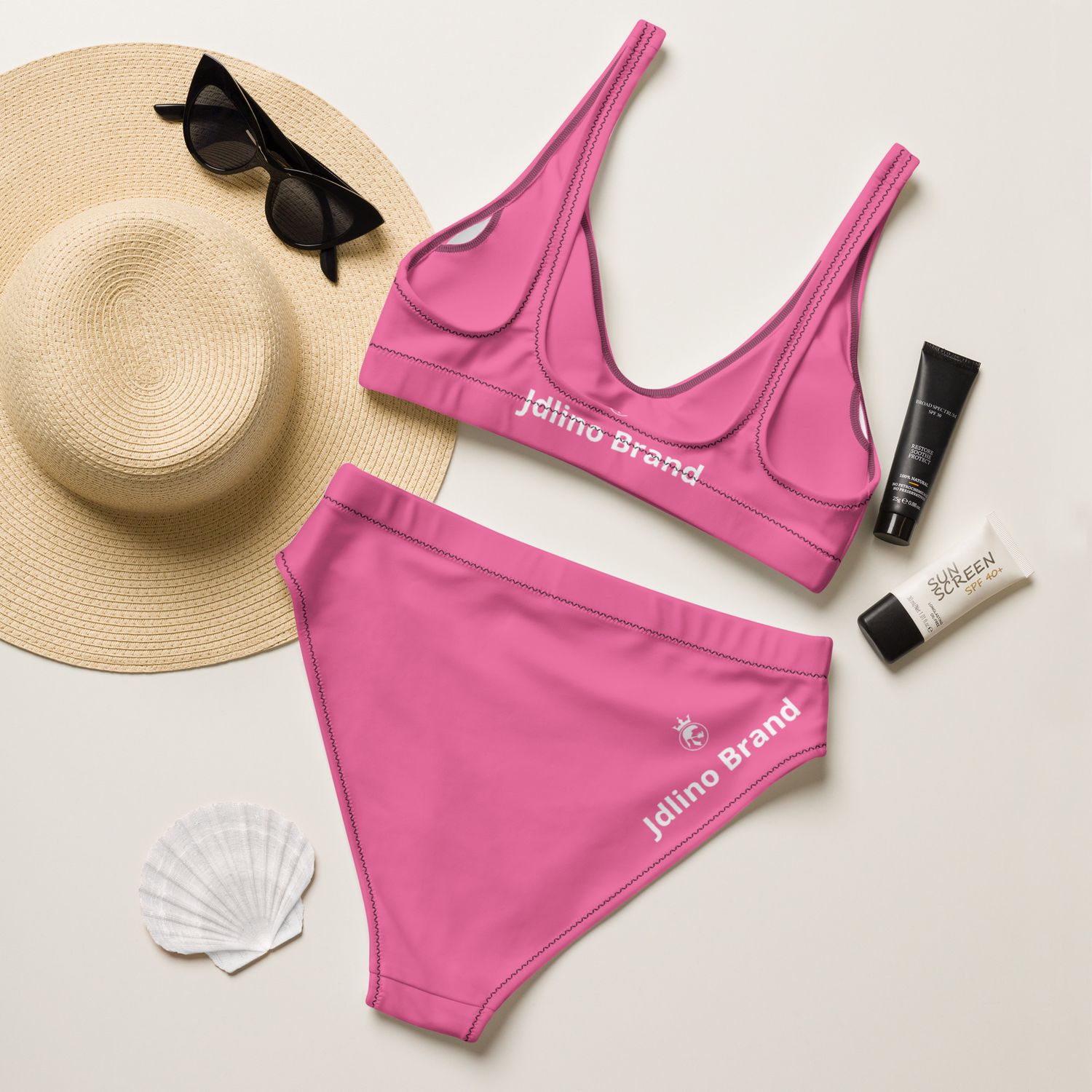 JdLino Brand P/W Recycled high-waisted bikini