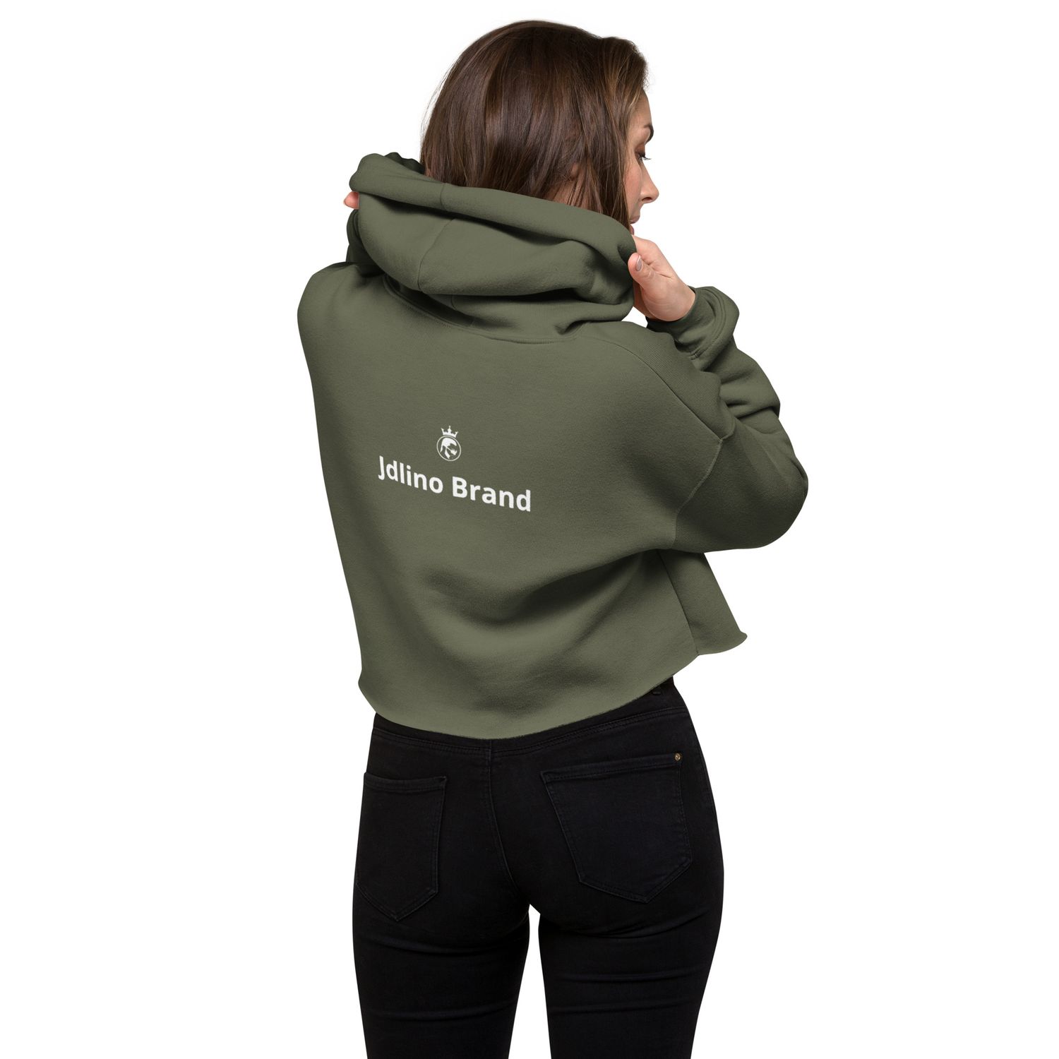 JdLino Brand A/G Crop Hoodie