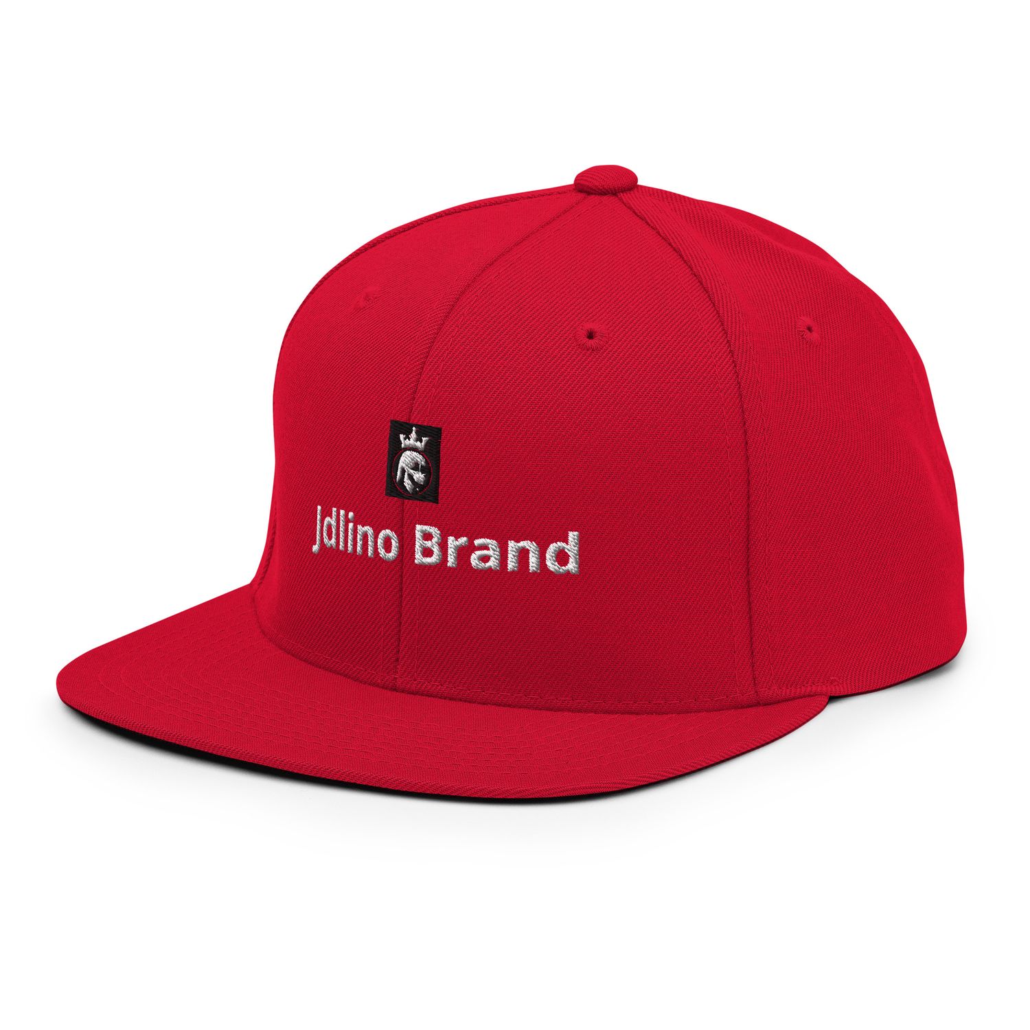 JdLino Brand R/W Snapback Hat