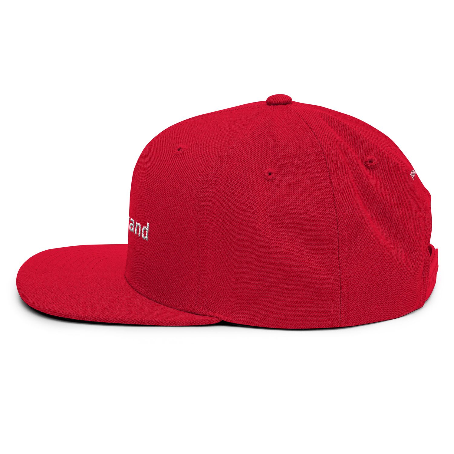 JdLino Brand R/W Snapback Hat
