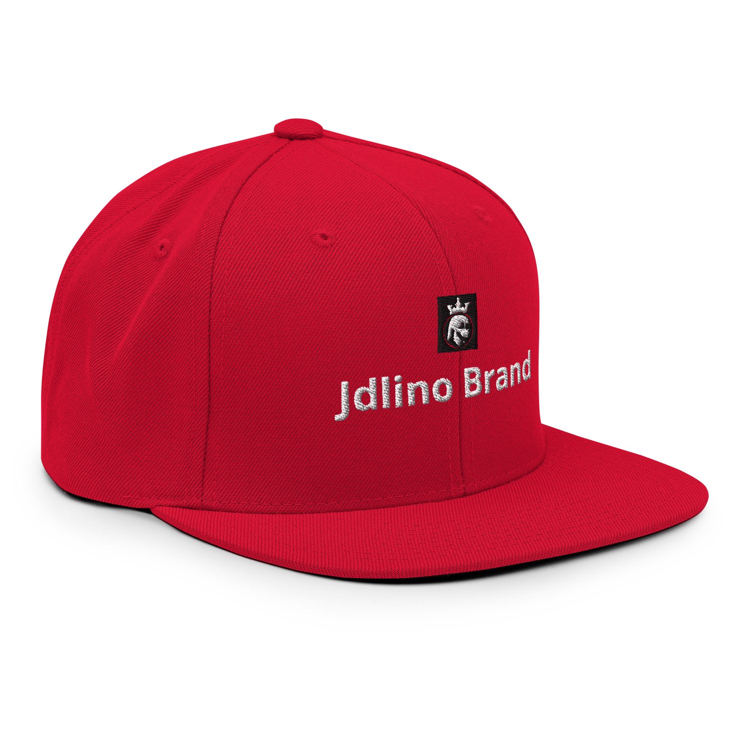 JdLino Brand R/W Snapback Hat
