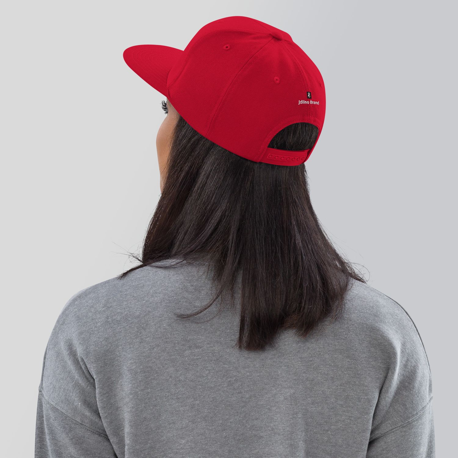 JdLino Brand R/W Snapback Hat