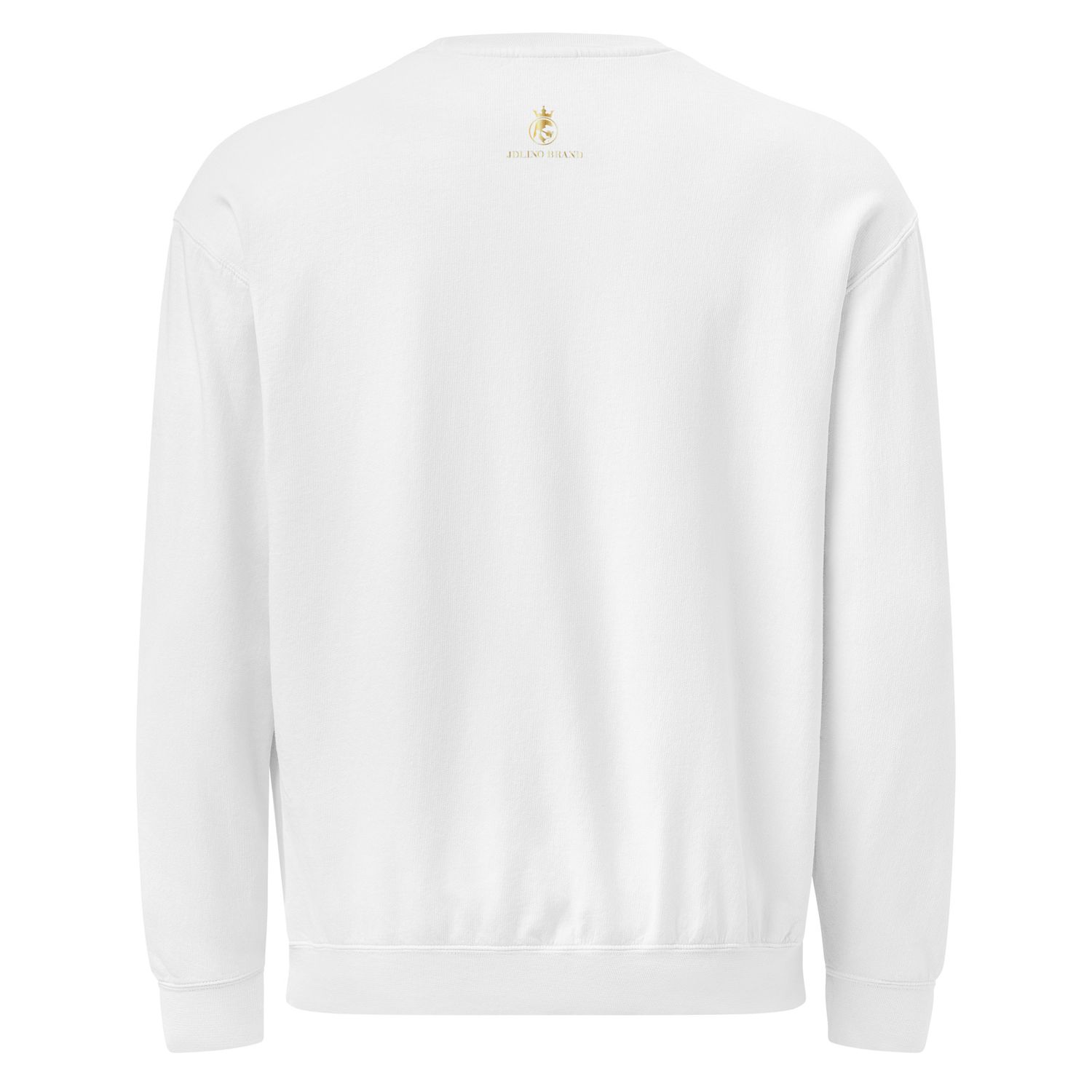 JdLino Brand Unisex garment-dyed fleece crewneck sweatshirt