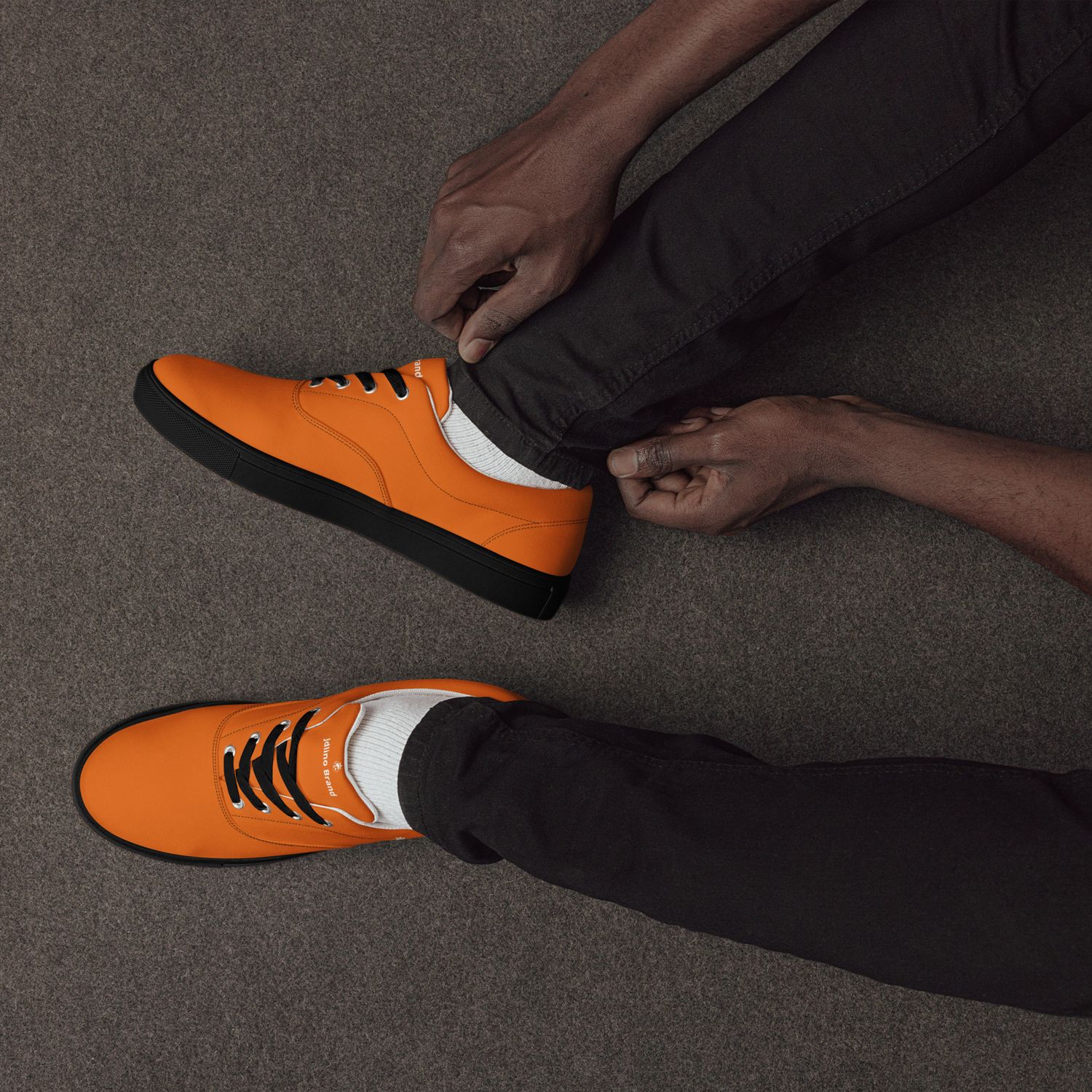 JdLino Brand O/B Men’s lace-up canvas shoes