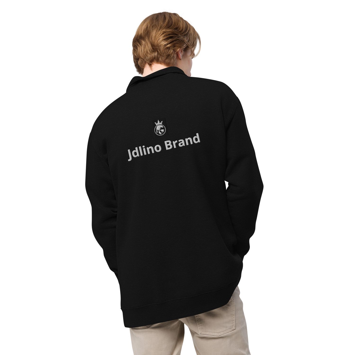 JdLino Brand B/W Unisex fleece pullover