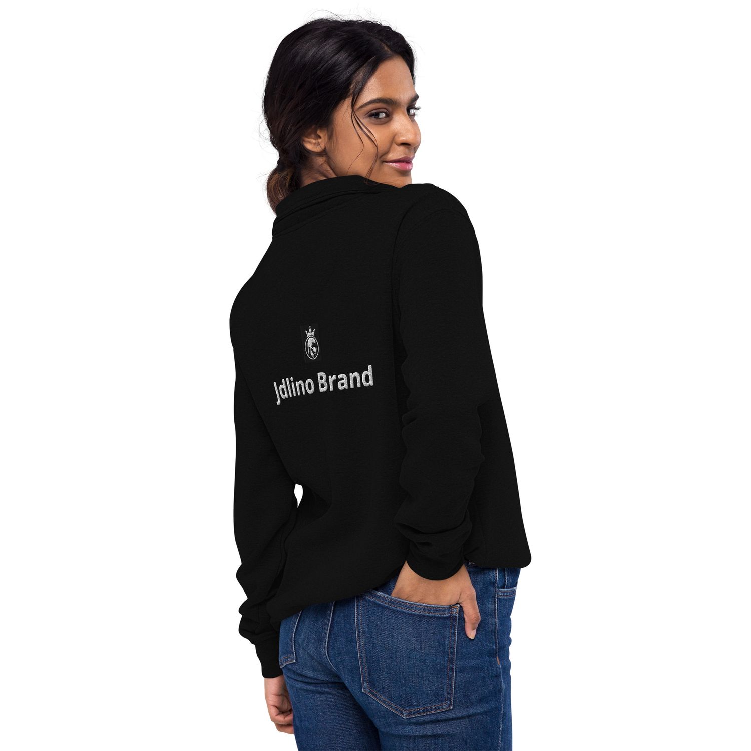 JdLino Brand B/W Unisex fleece pullover