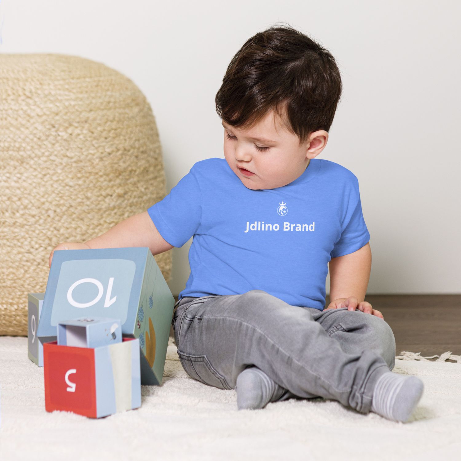 JdLino Brand B/W Toddler Short Sleeve Tee