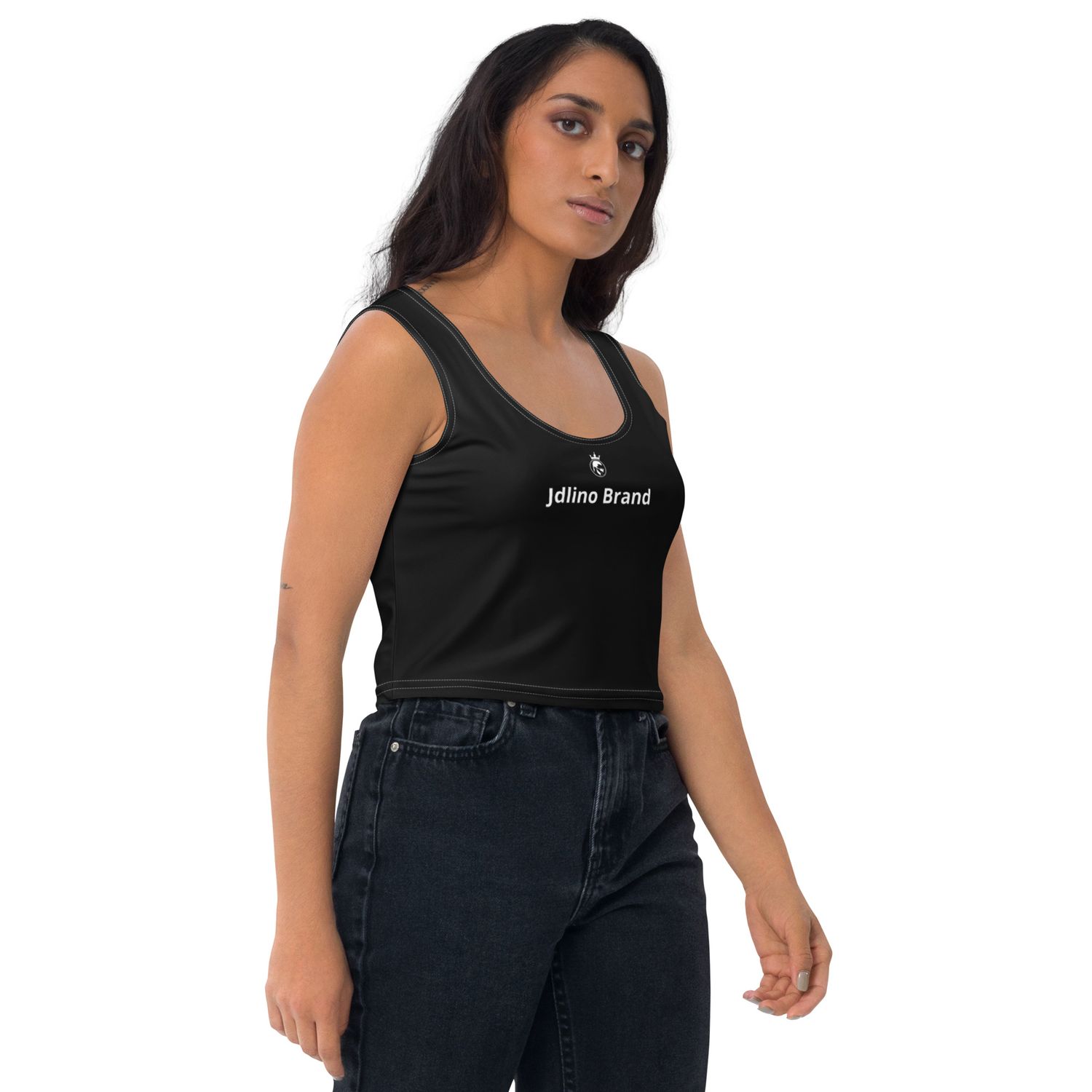 JdLino Brand B/W Crop Top