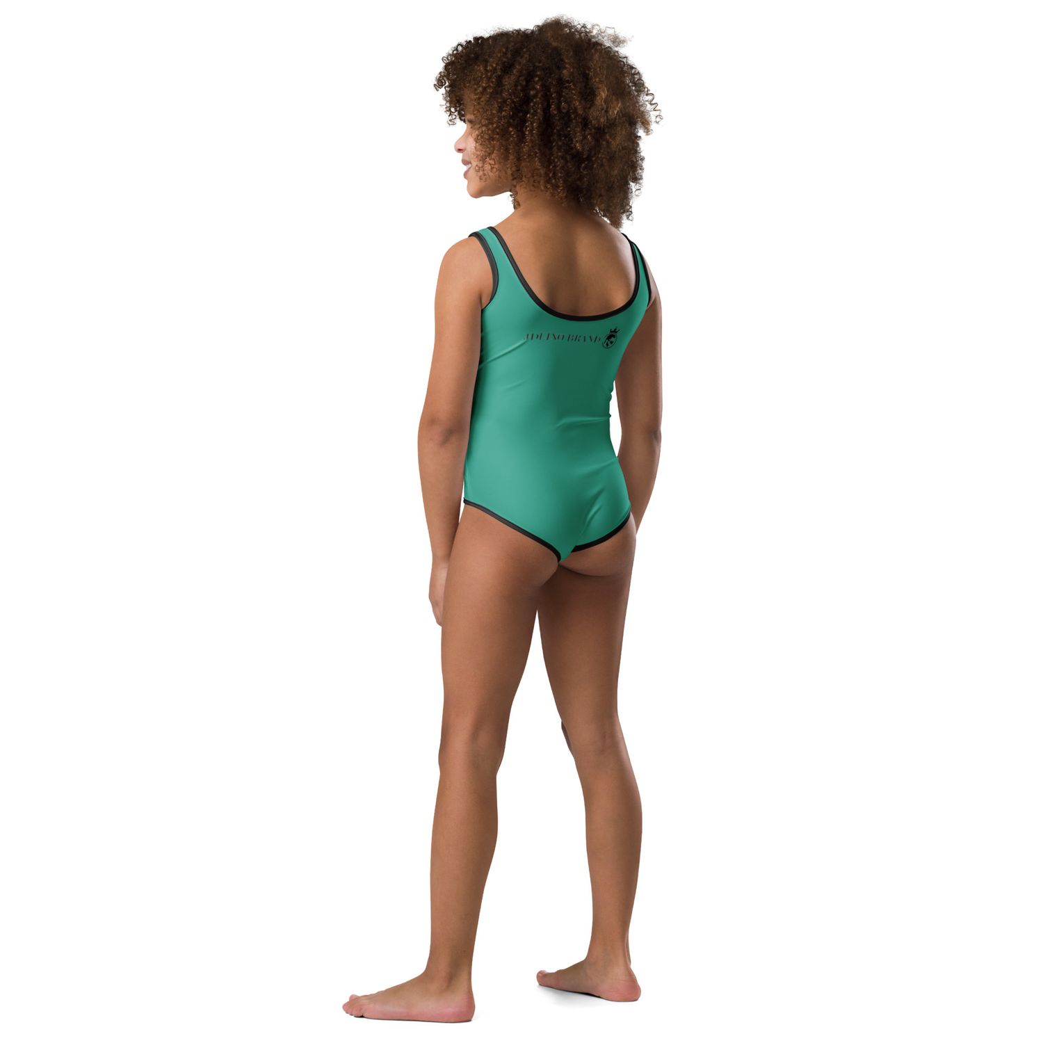 JdLino Brand N/B All-Over Print Kids Swimsuit