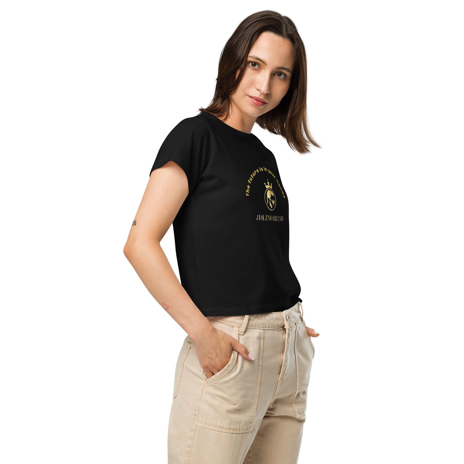 JDLINO BRAND B/G Women’s high-waisted t-shirt