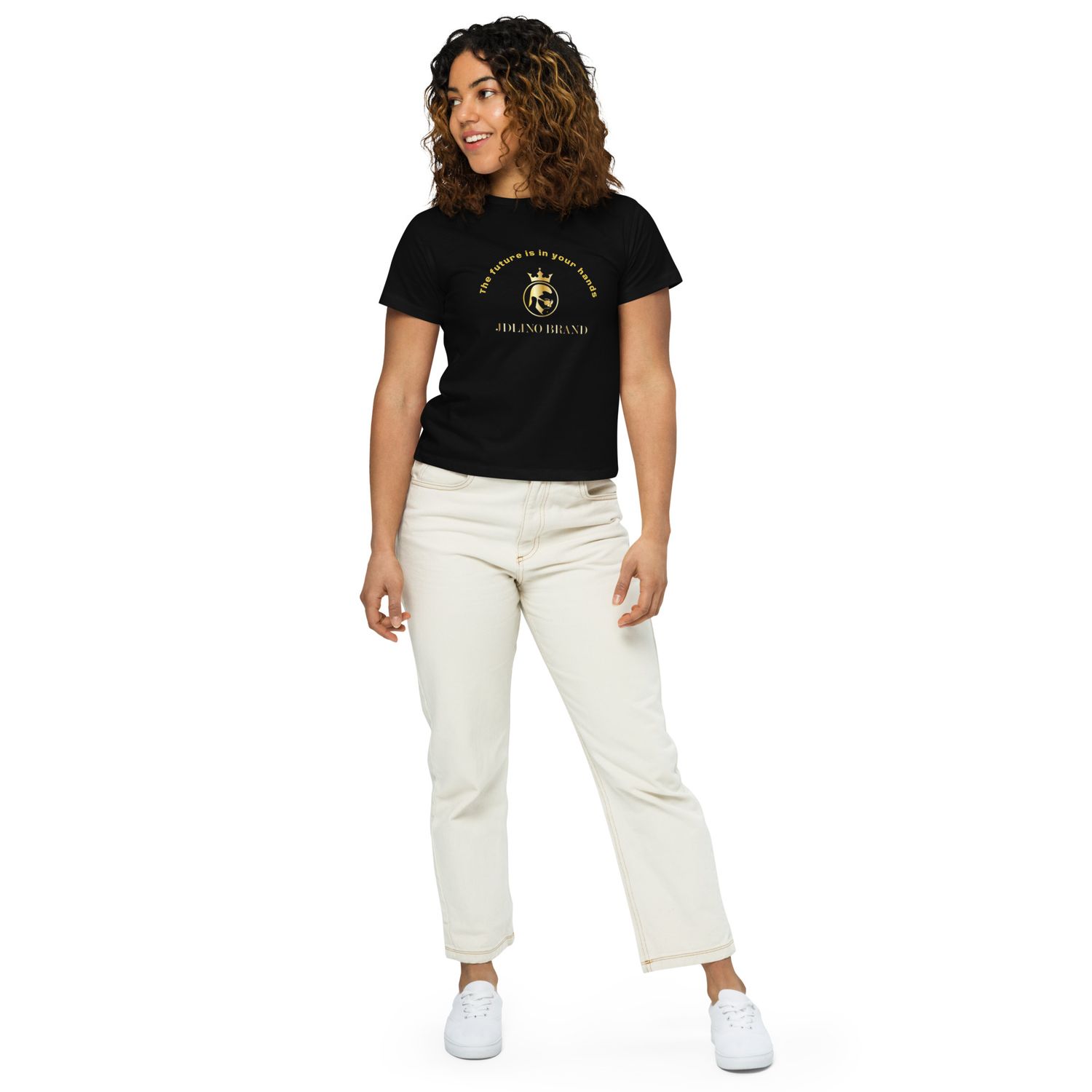 JDLINO BRAND B/G Women’s high-waisted t-shirt