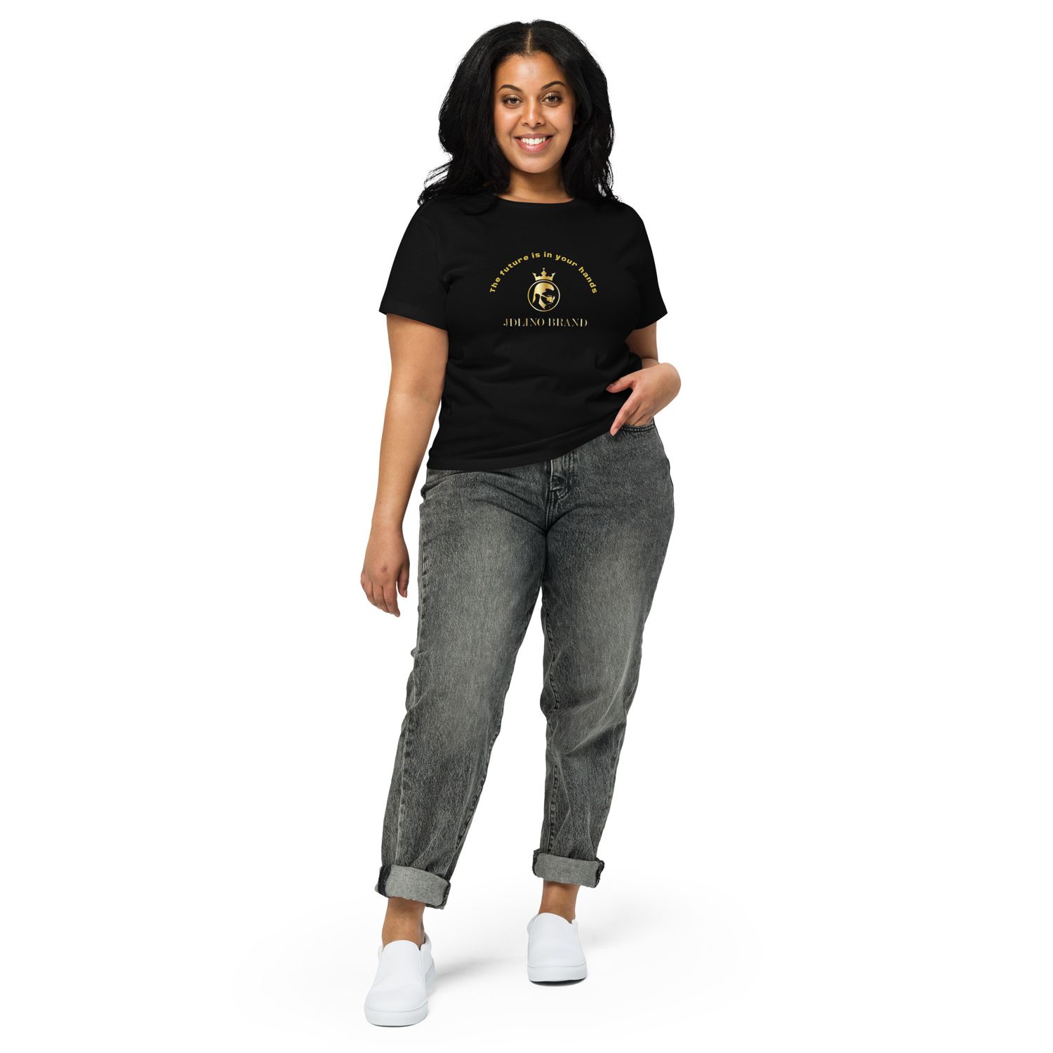 JDLINO BRAND B/G Women’s high-waisted t-shirt