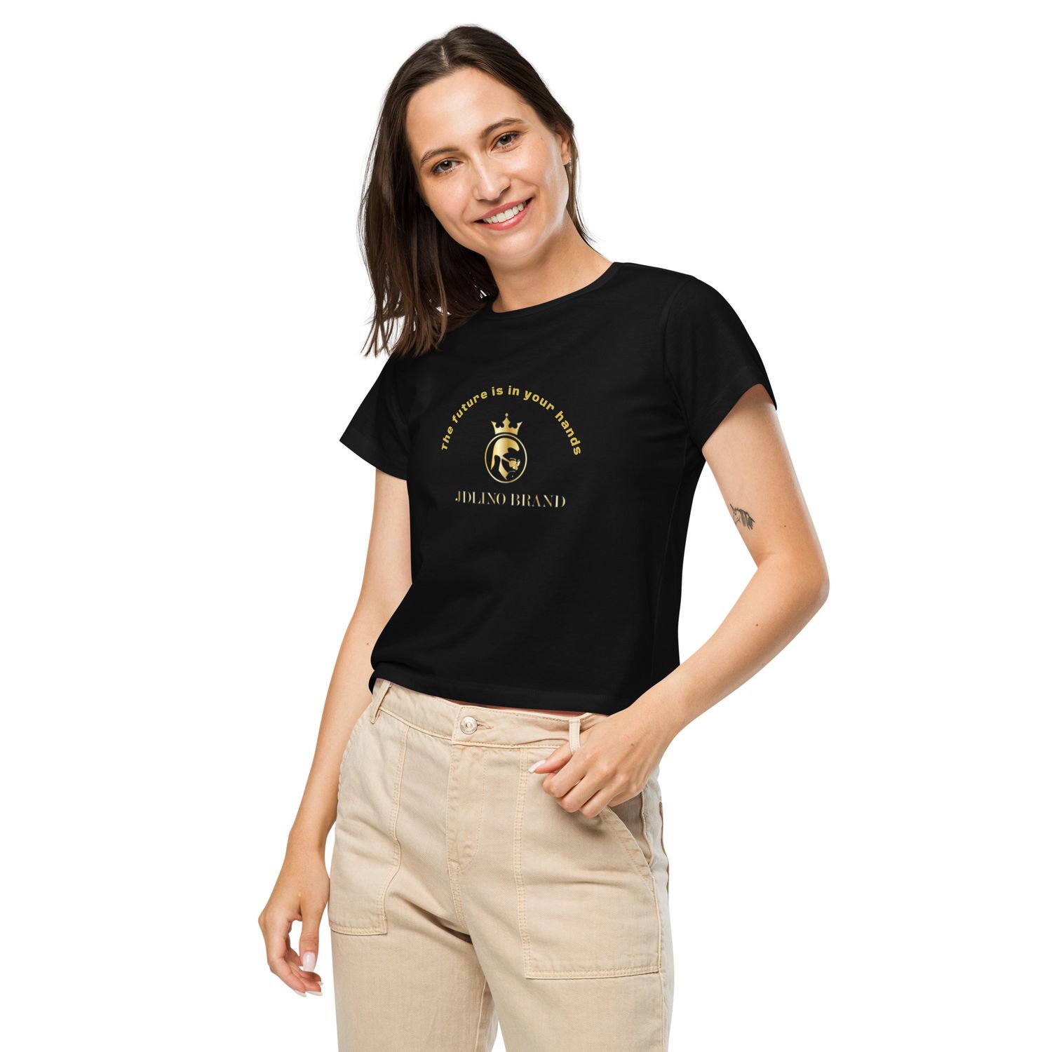 JDLINO BRAND B/G Women’s high-waisted t-shirt