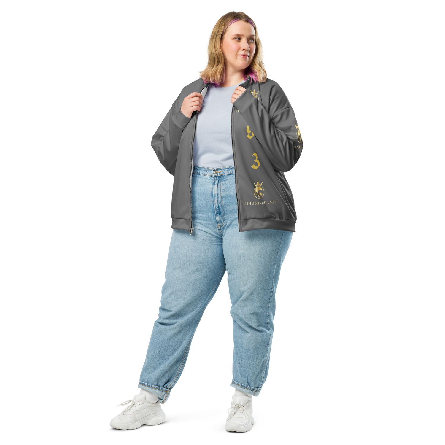 JDLINO BRAND G/G Unisex Bomber Jacket