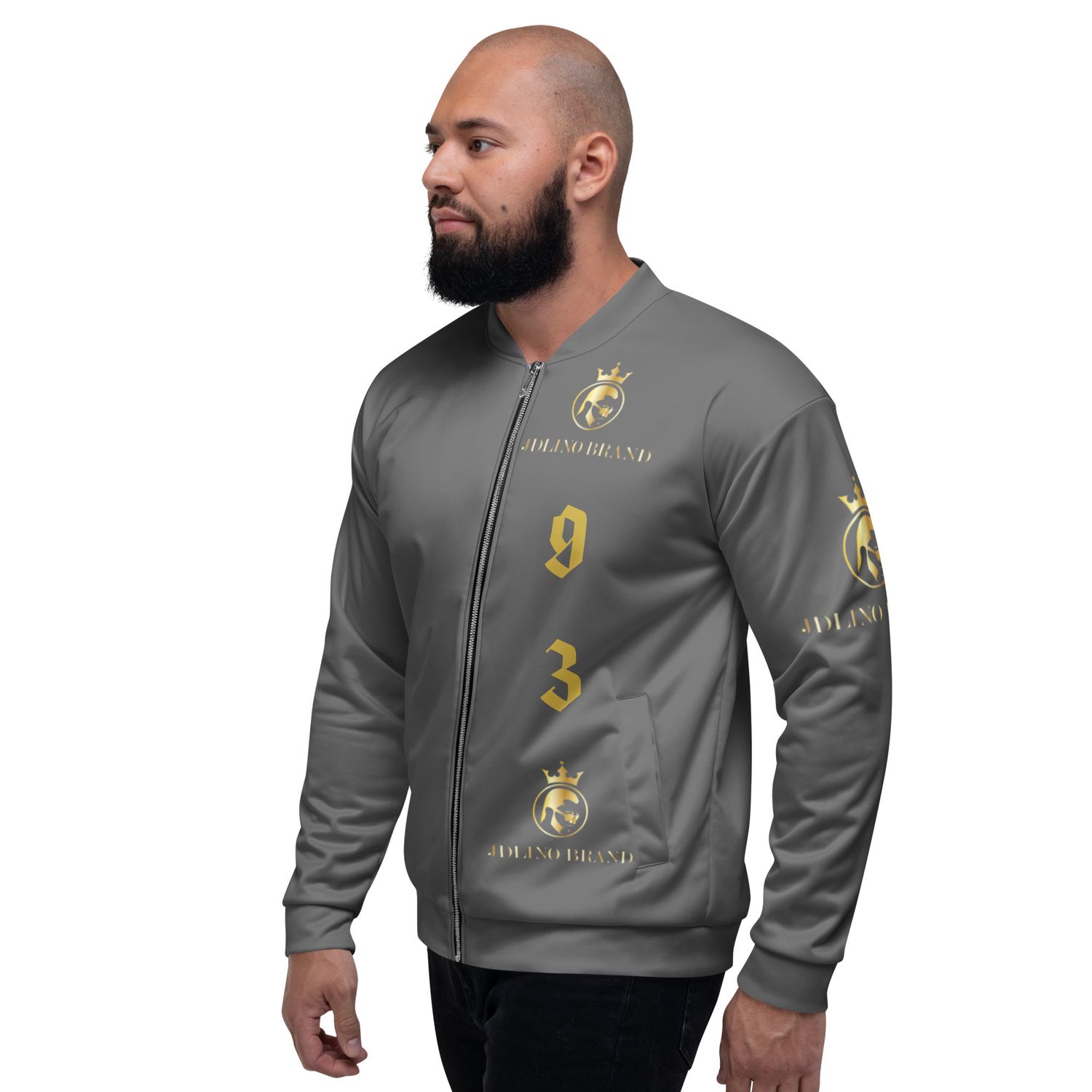 JDLINO BRAND G/G Unisex Bomber Jacket