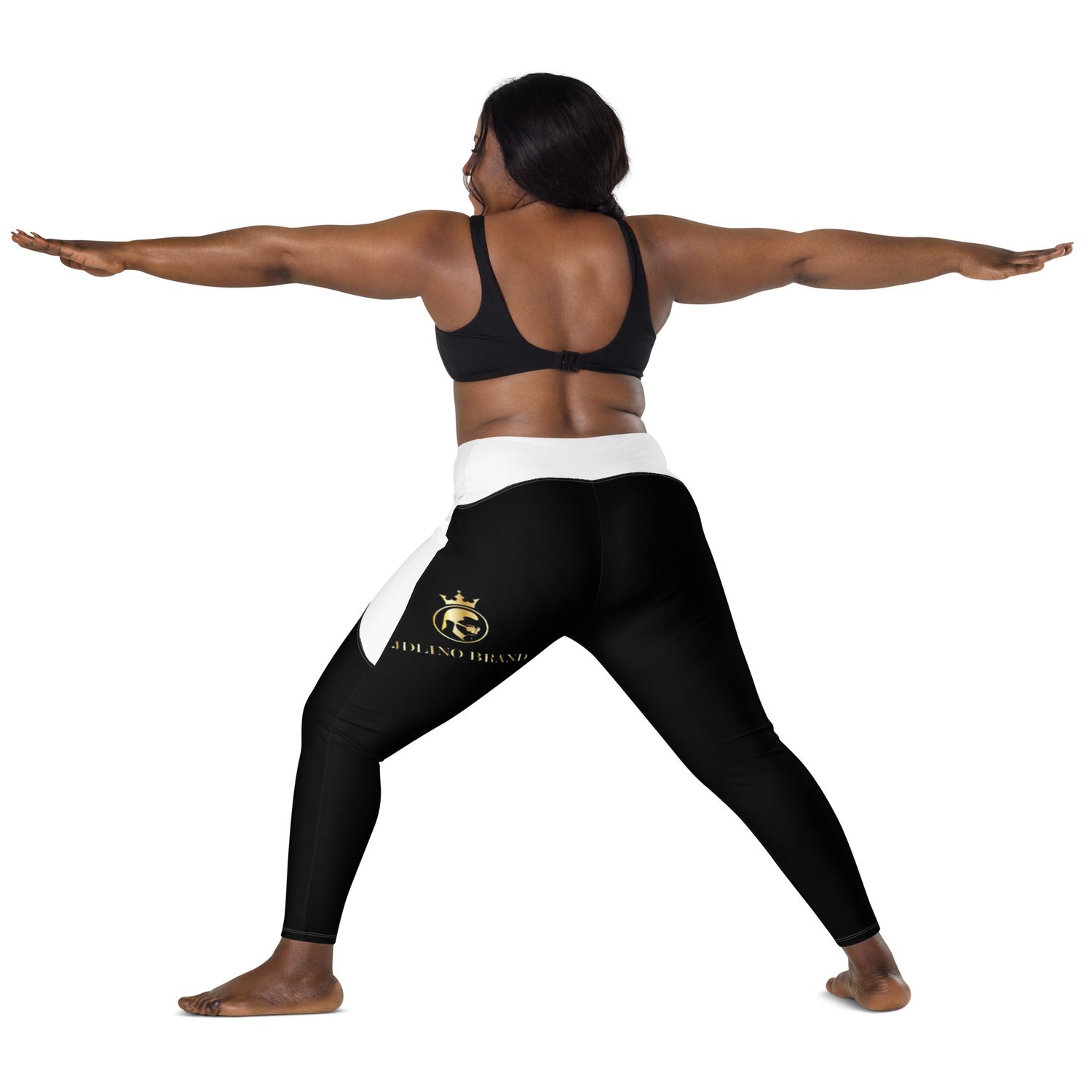 JDLINO BRAND B/G Crossover leggings with pockets