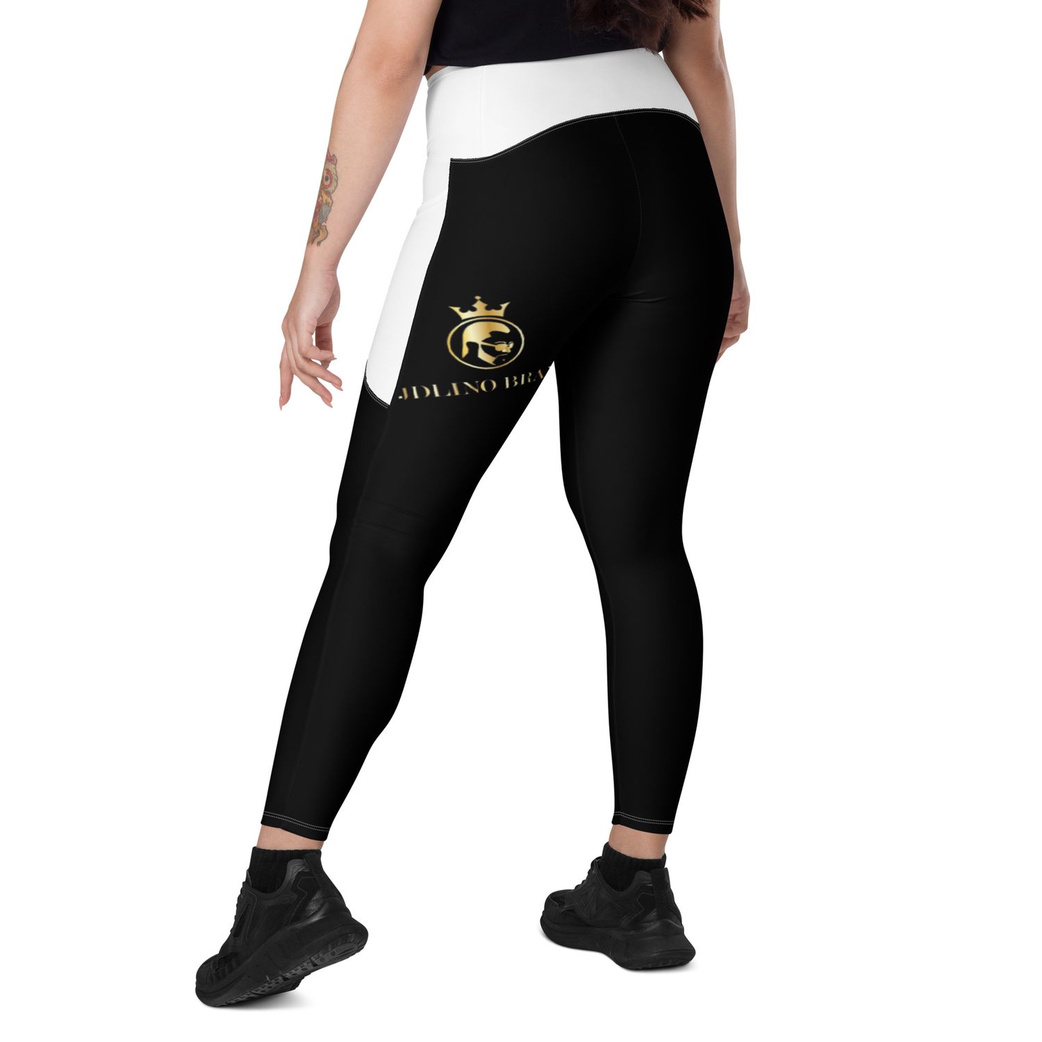 JDLINO BRAND B/G Crossover leggings with pockets