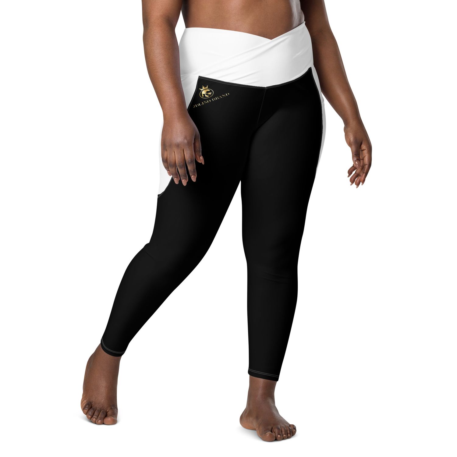 JDLINO BRAND B/G Crossover leggings with pockets