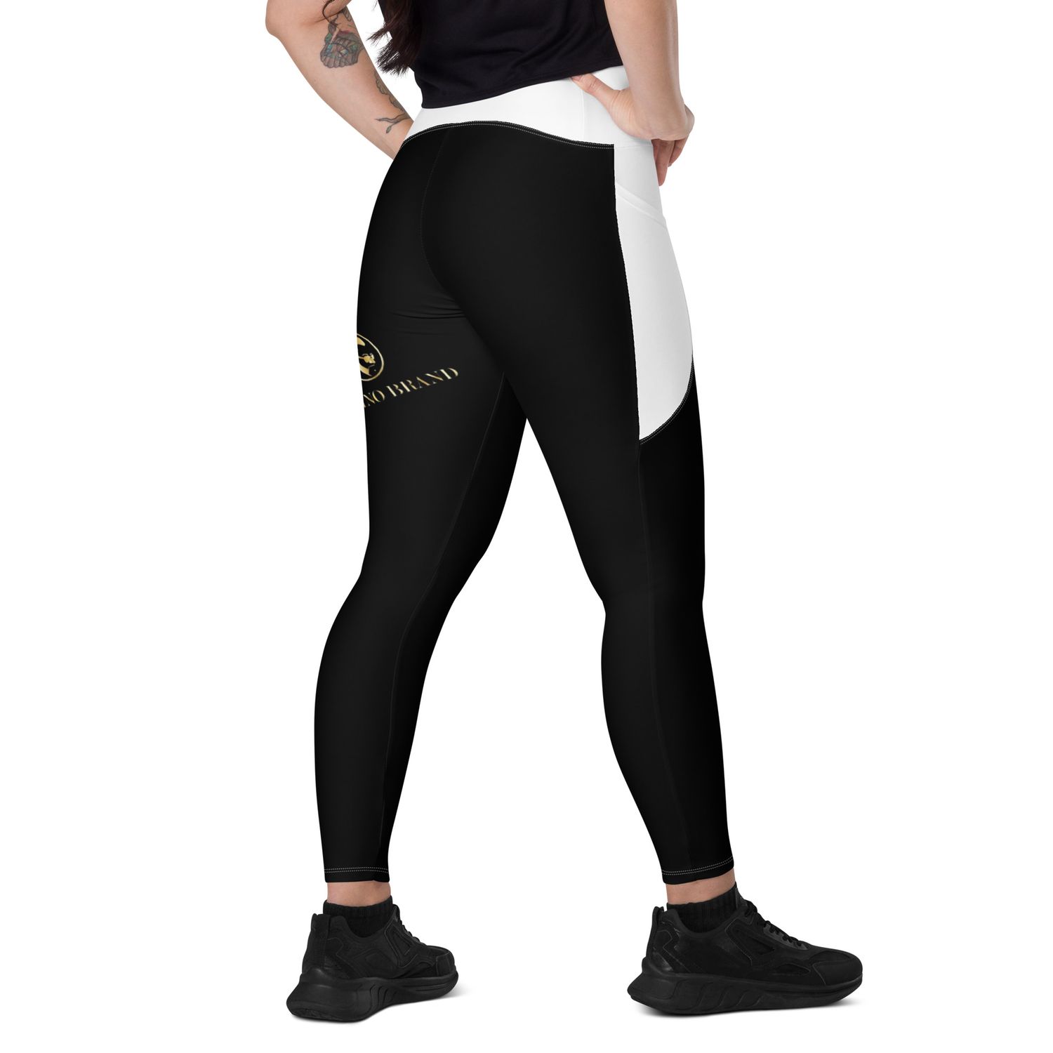 JDLINO BRAND B/G Crossover leggings with pockets
