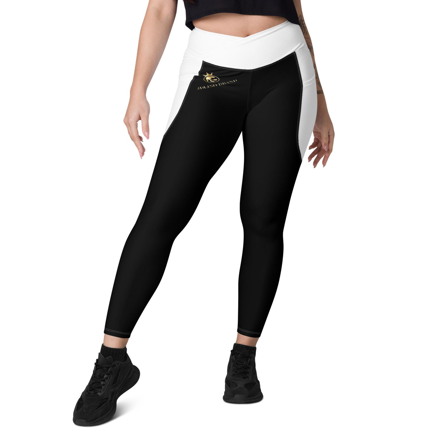 JDLINO BRAND B/G Crossover leggings with pockets