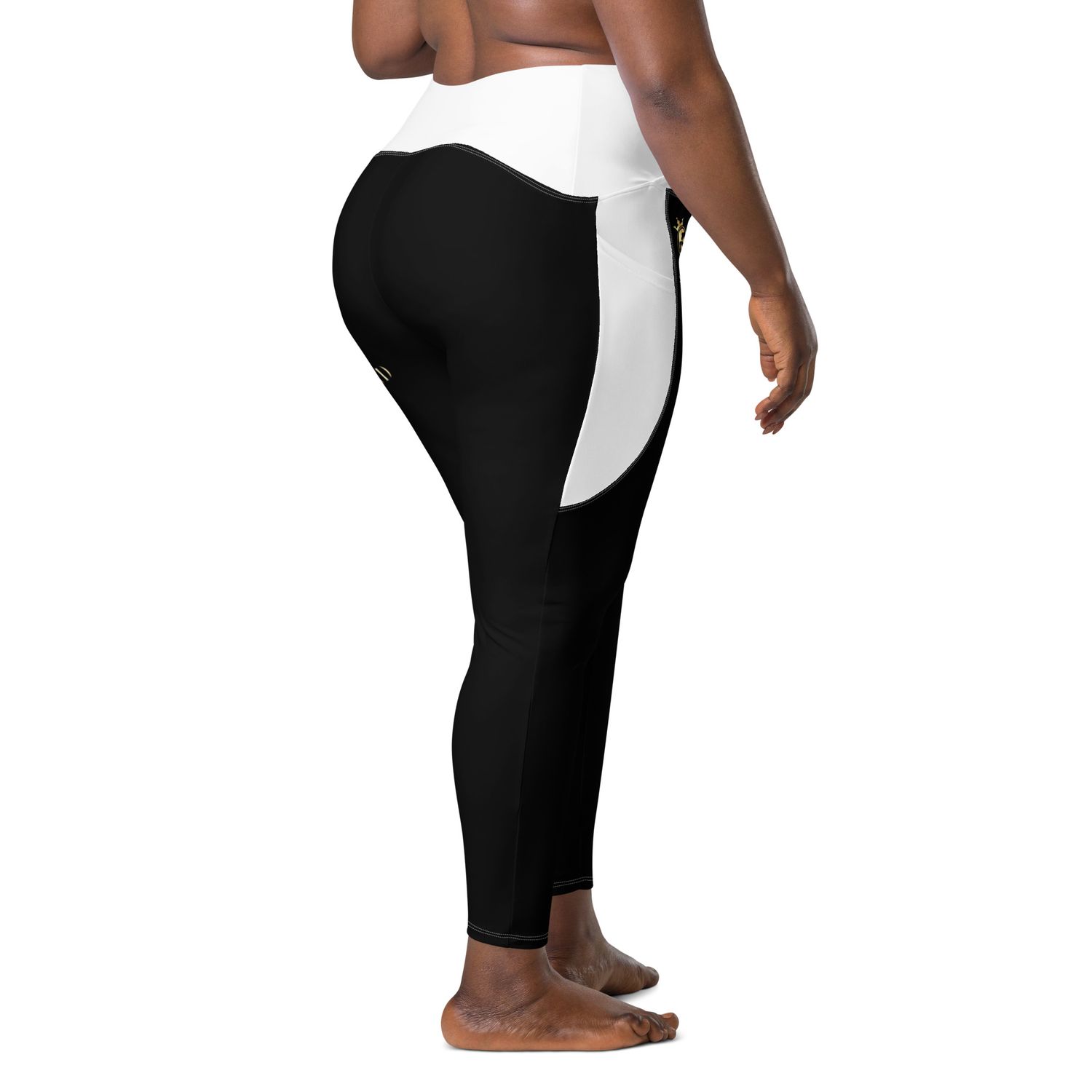 JDLINO BRAND B/G Crossover leggings with pockets