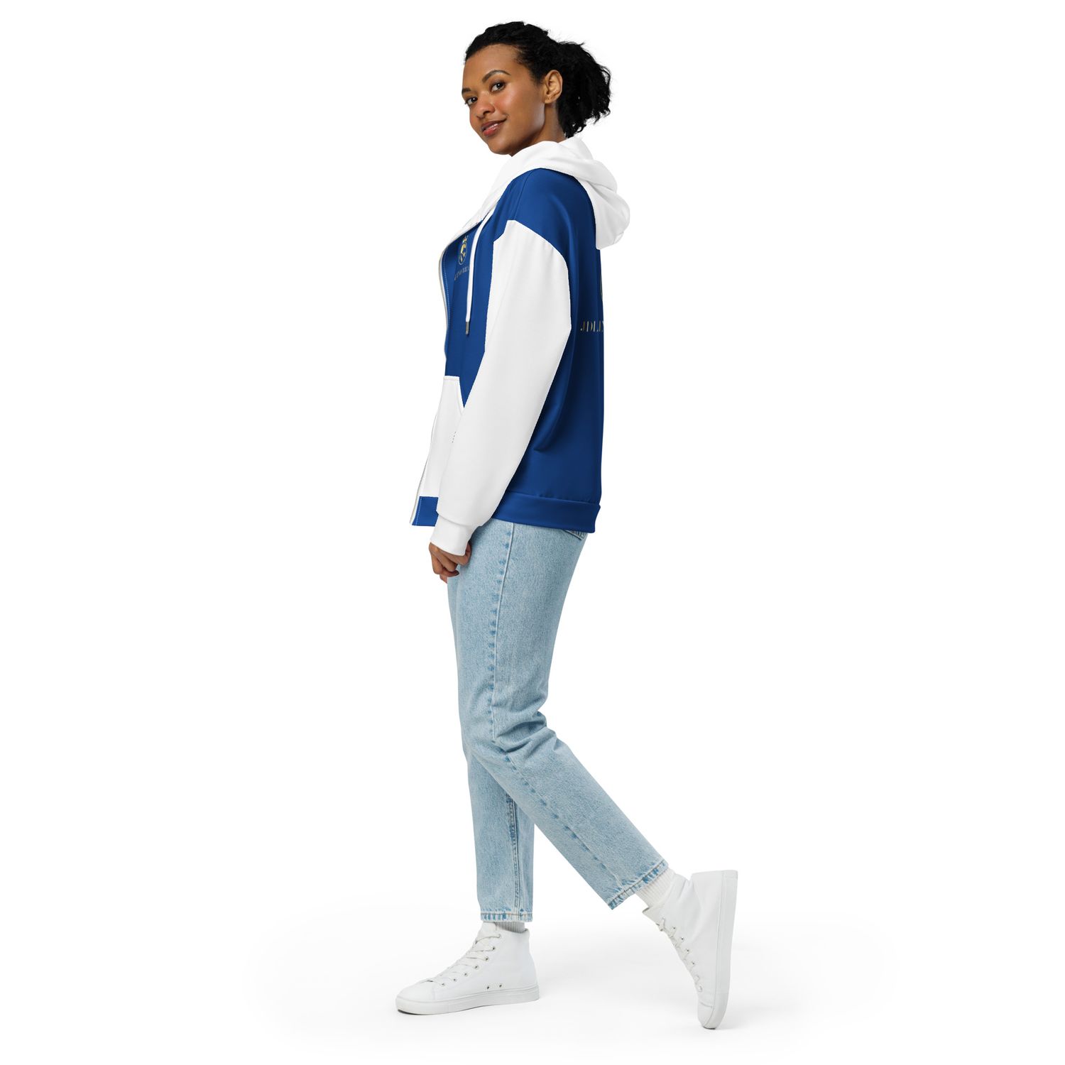 JDLINO BRAND W/B nisex zip hoodie