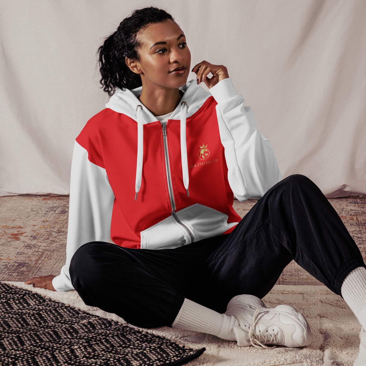JDLINO BRAND R/G Unisex zip hoodie