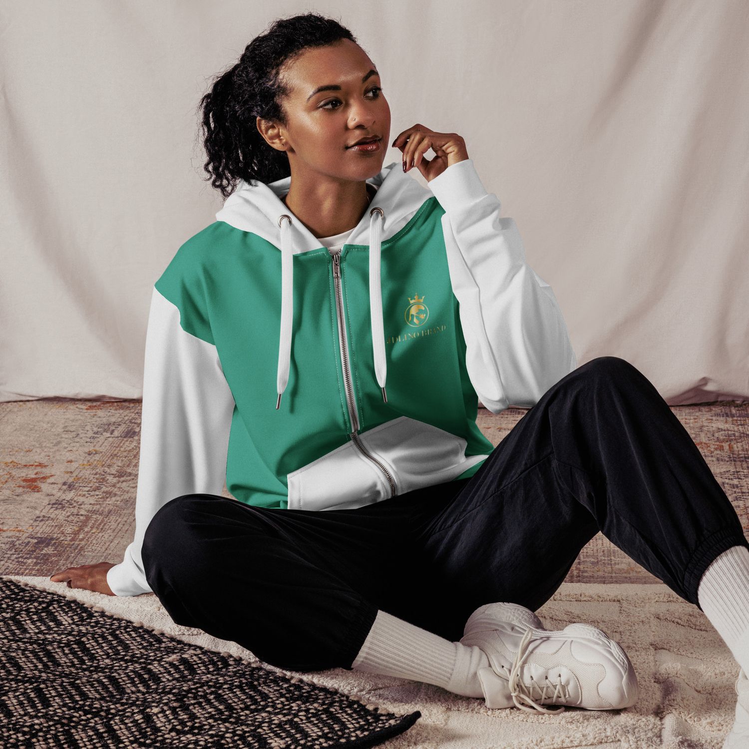 JDLINO BRAND N/G Unisex zip hoodie