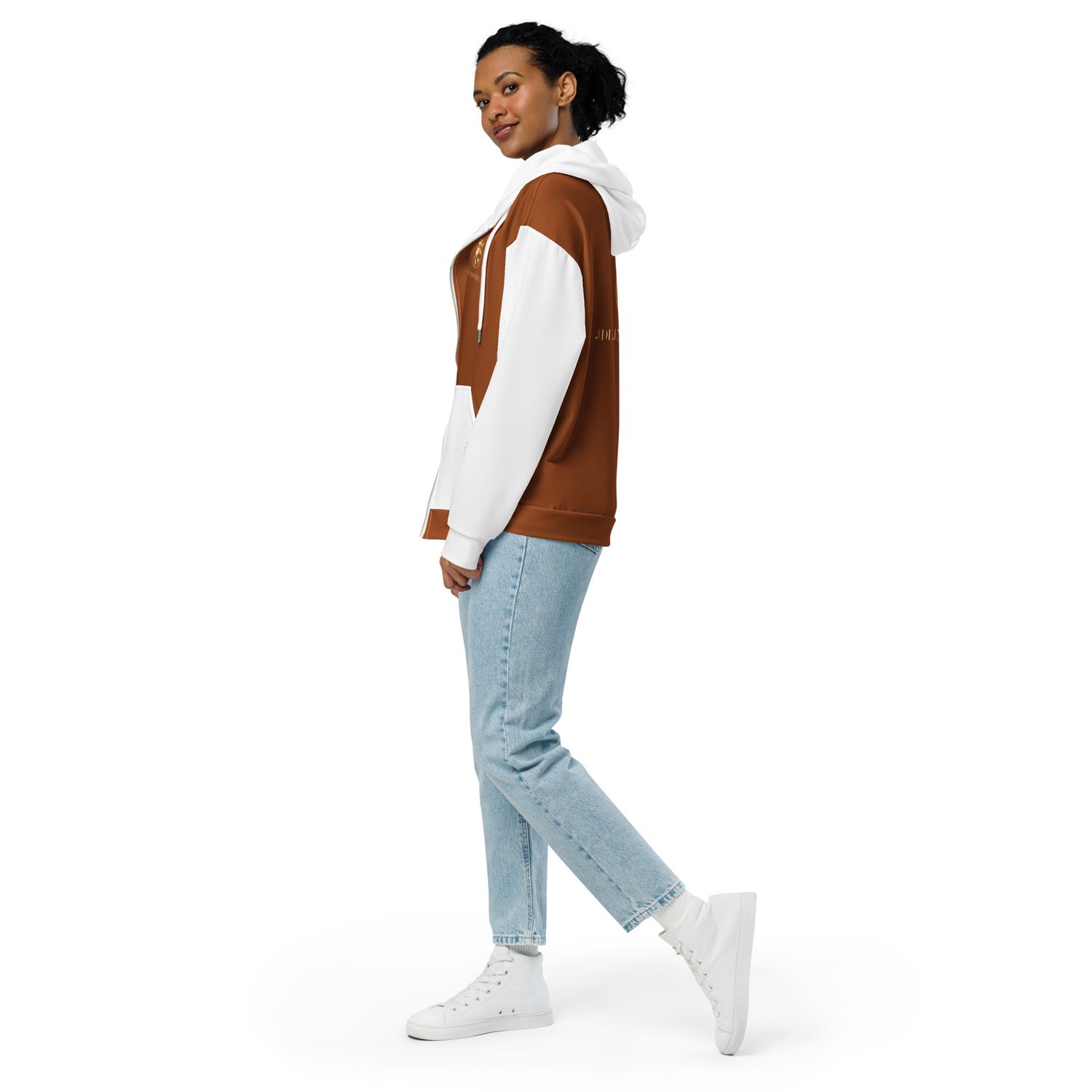 JDLINO BRAND B/W Unisex zip hoodie