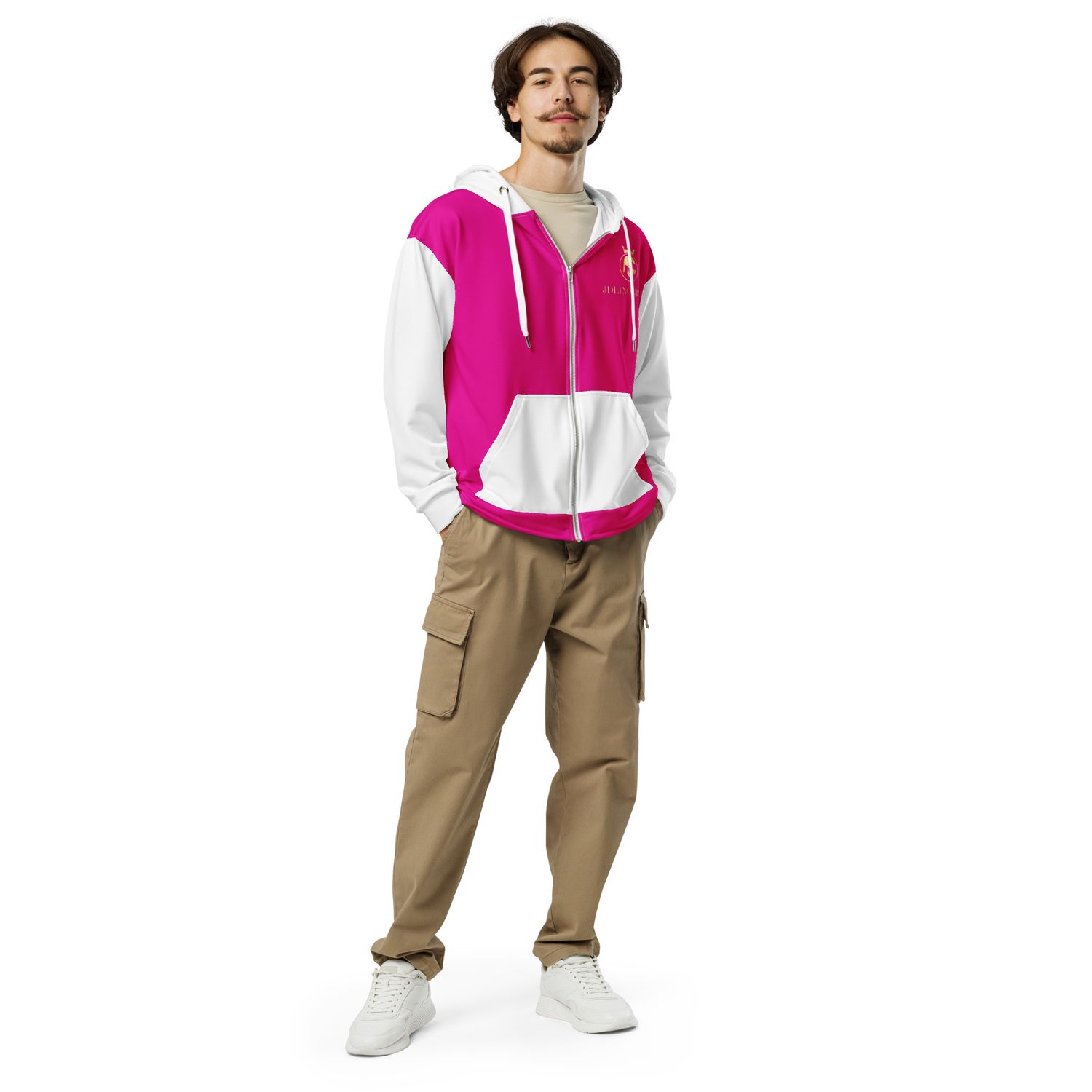 JDLINO BRAND P/W Unisex zip hoodie