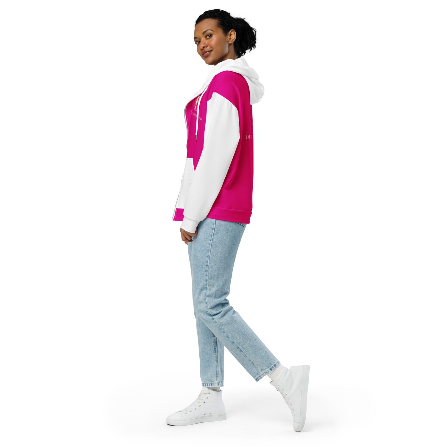 JDLINO BRAND P/W Unisex zip hoodie