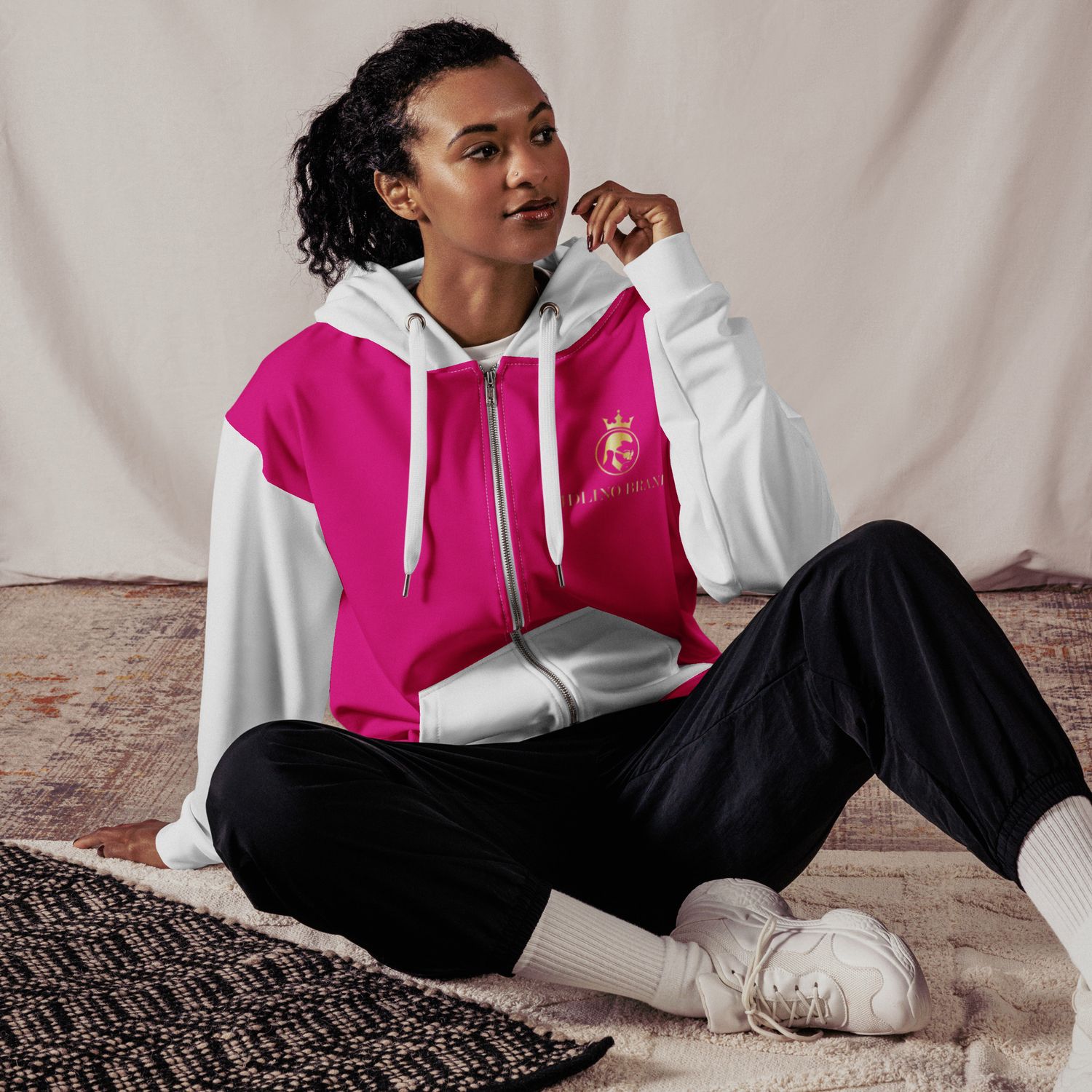 JDLINO BRAND P/W Unisex zip hoodie