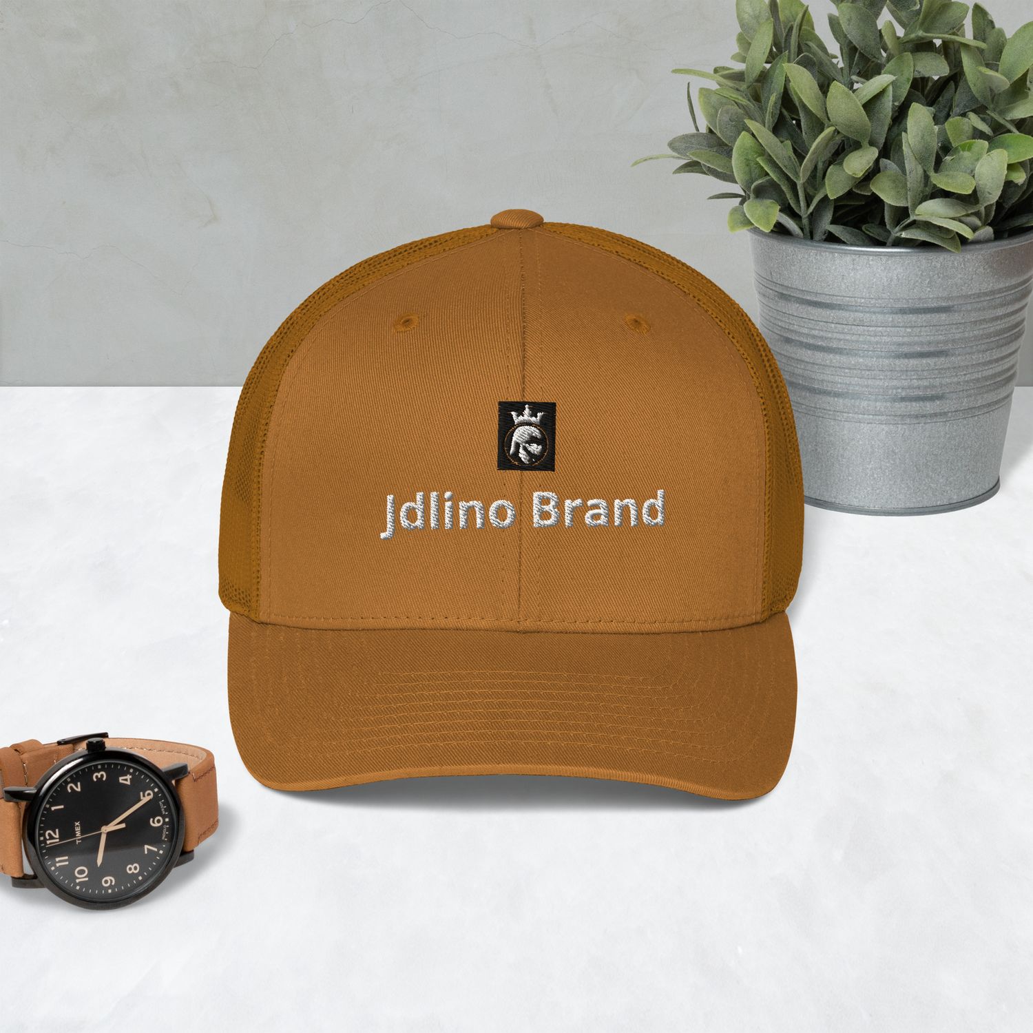 JDLINO BRAND B/W Trucker Cap