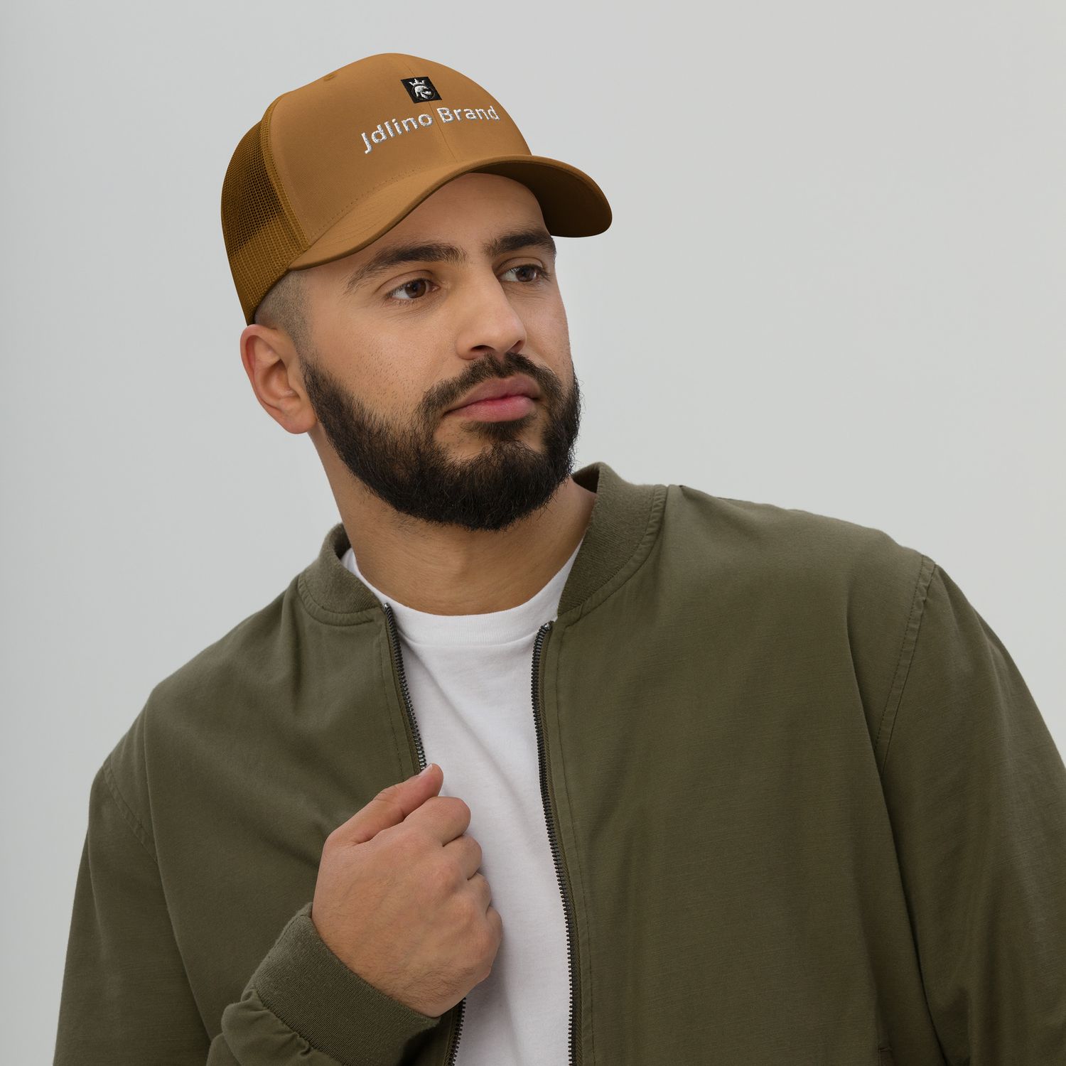JDLINO BRAND B/W Trucker Cap