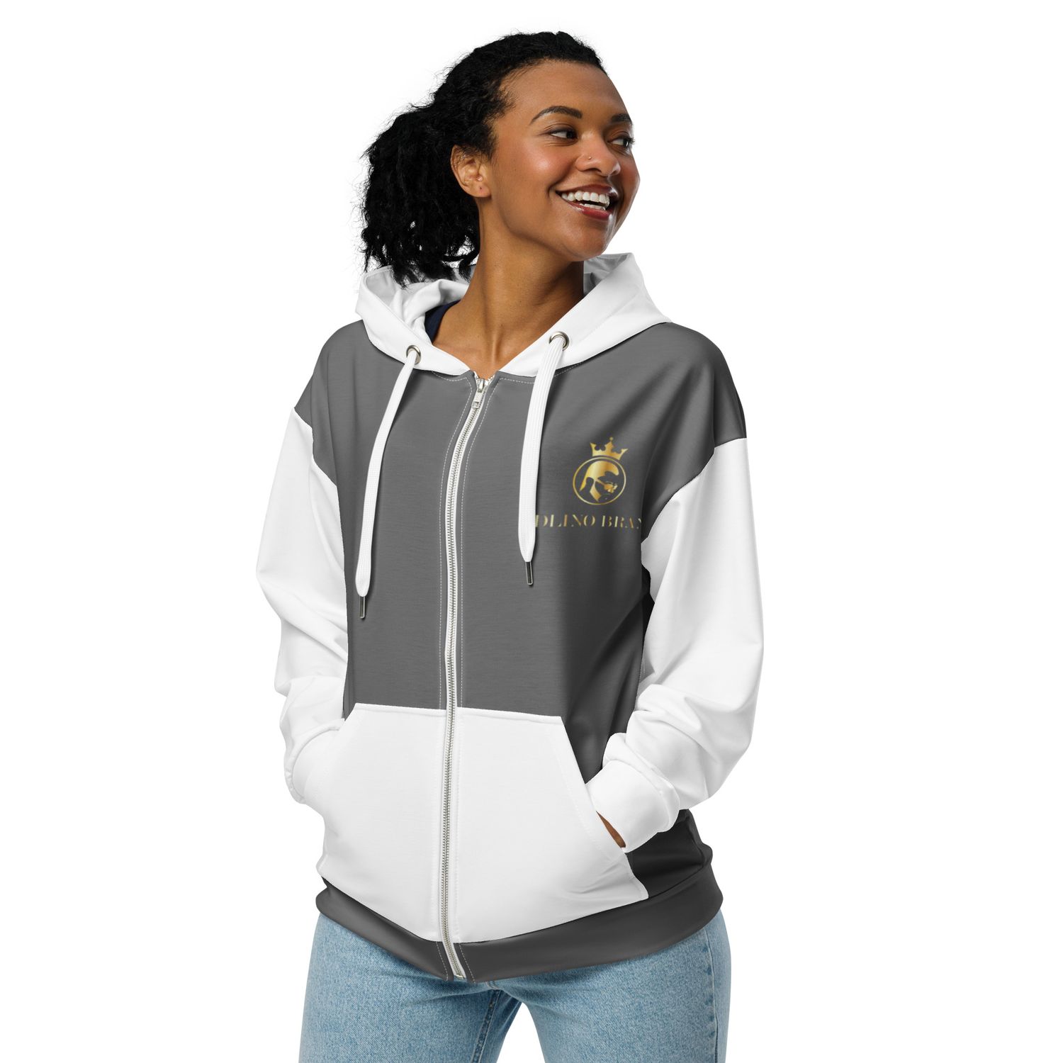 JDLINO BRAND G/W Unisex zip hoodie