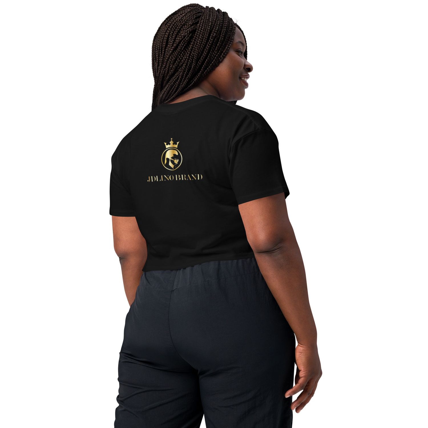 JDLINO BRAND B/G Women’s crop top